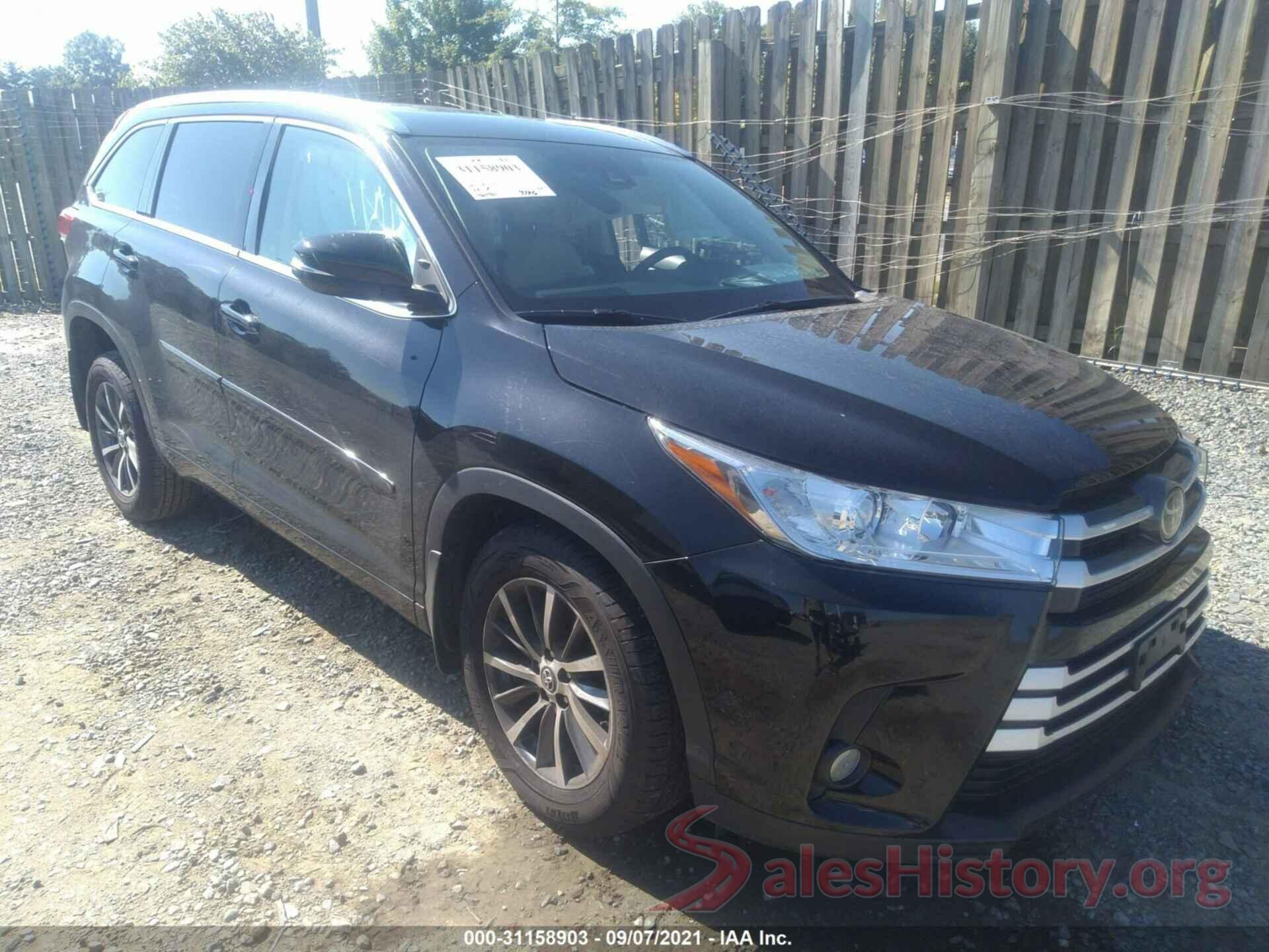 5TDJZRFH6JS556257 2018 TOYOTA HIGHLANDER