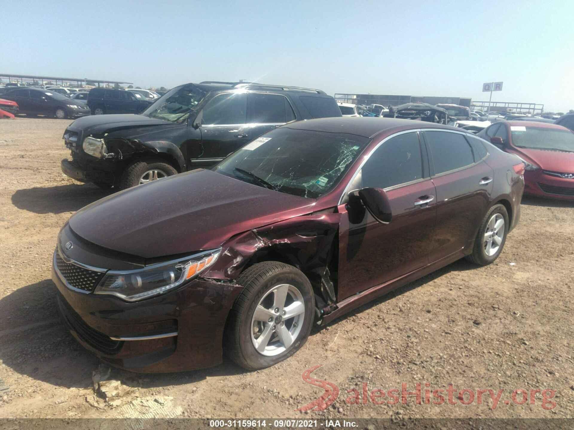 5XXGU4L33GG093900 2016 KIA OPTIMA