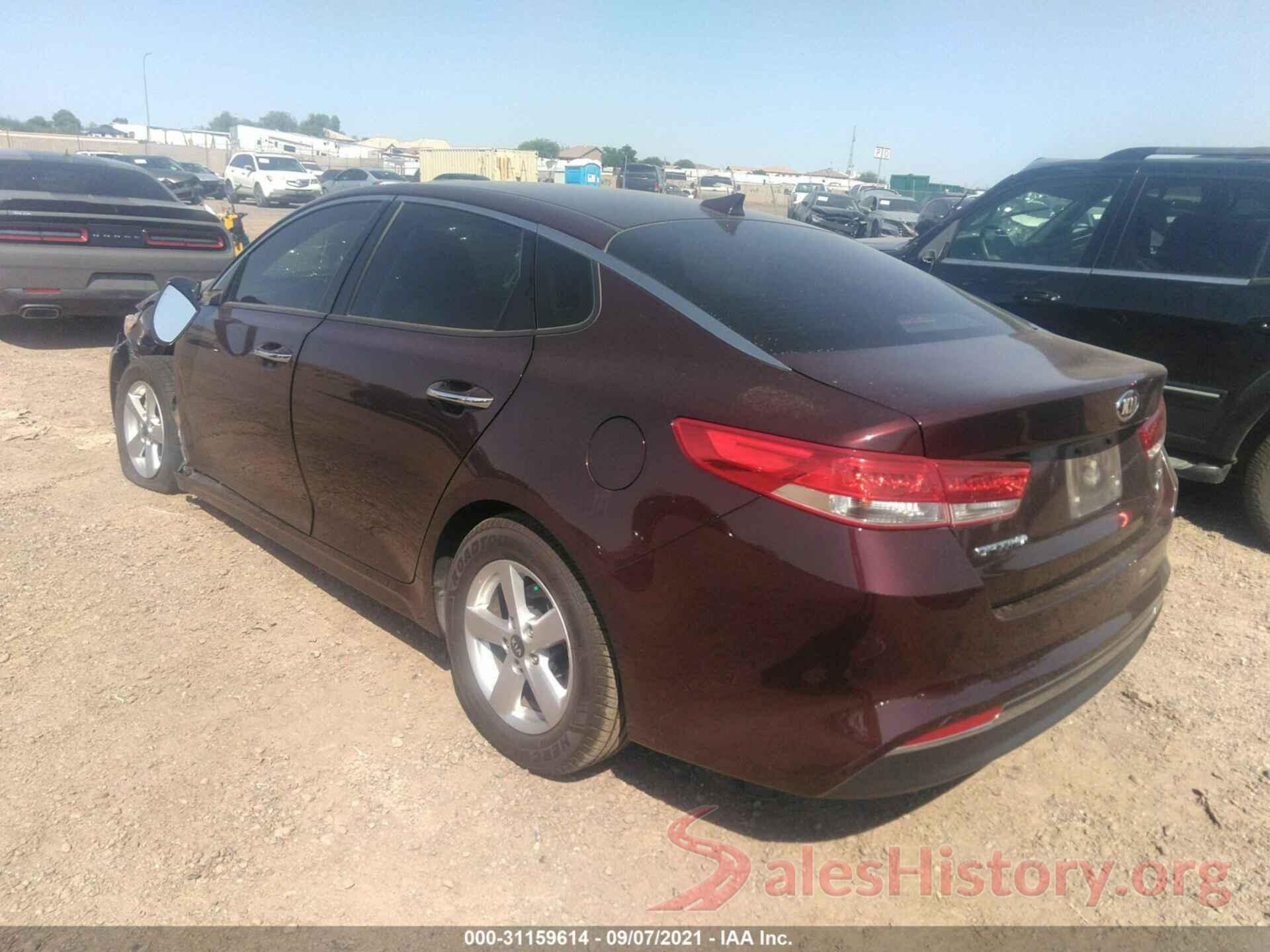 5XXGU4L33GG093900 2016 KIA OPTIMA