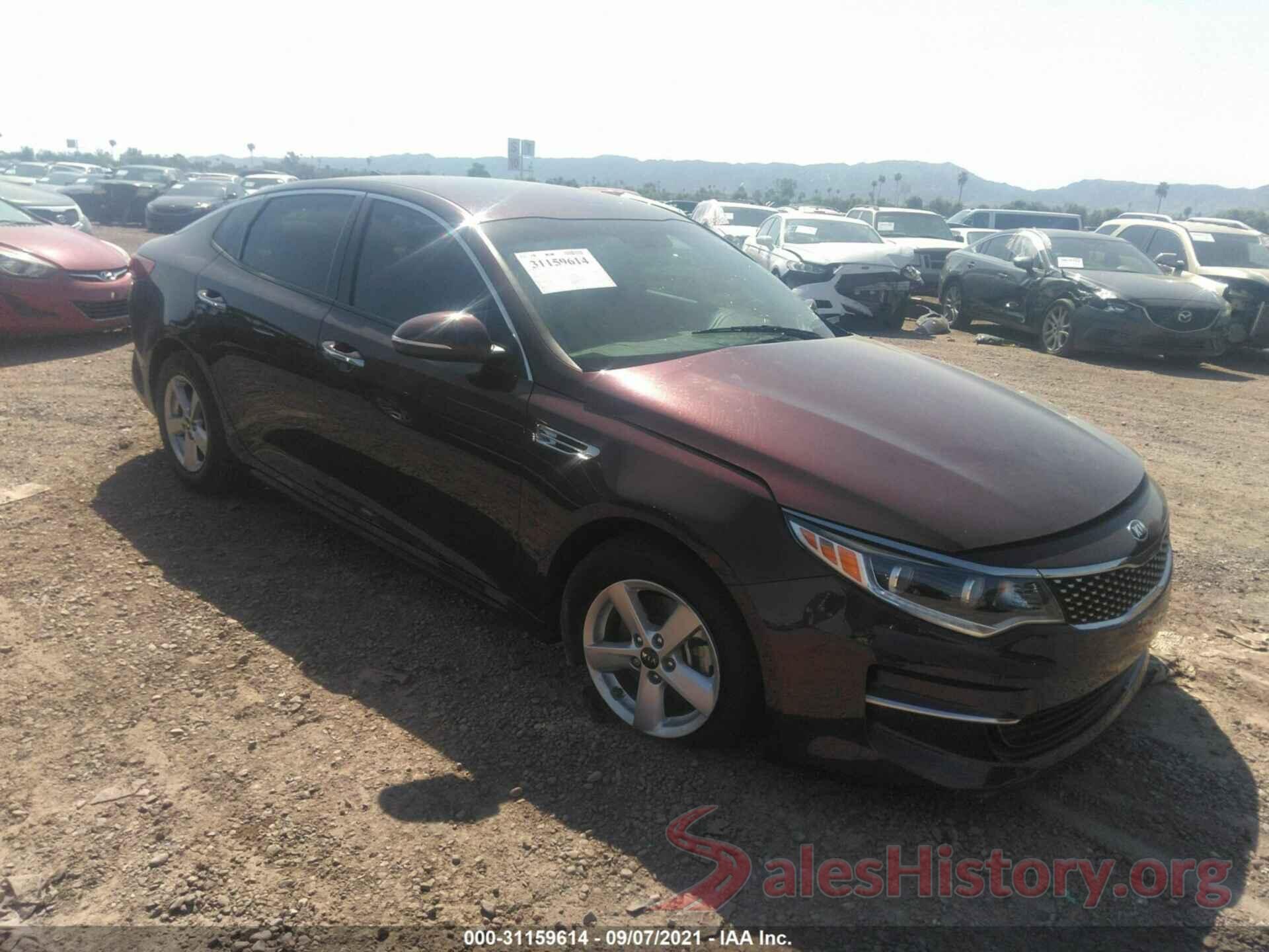 5XXGU4L33GG093900 2016 KIA OPTIMA