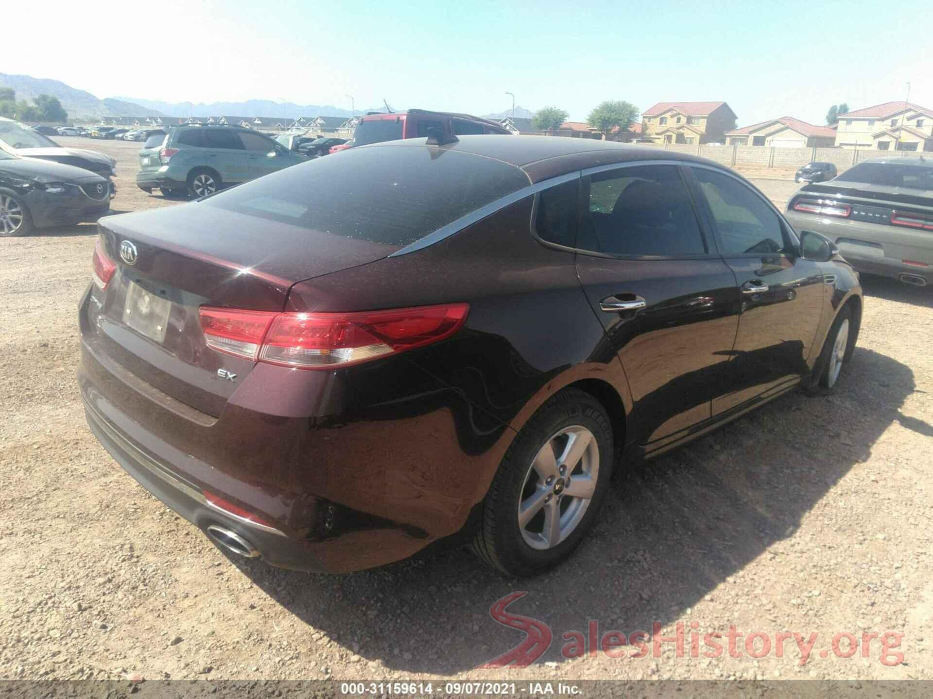 5XXGU4L33GG093900 2016 KIA OPTIMA