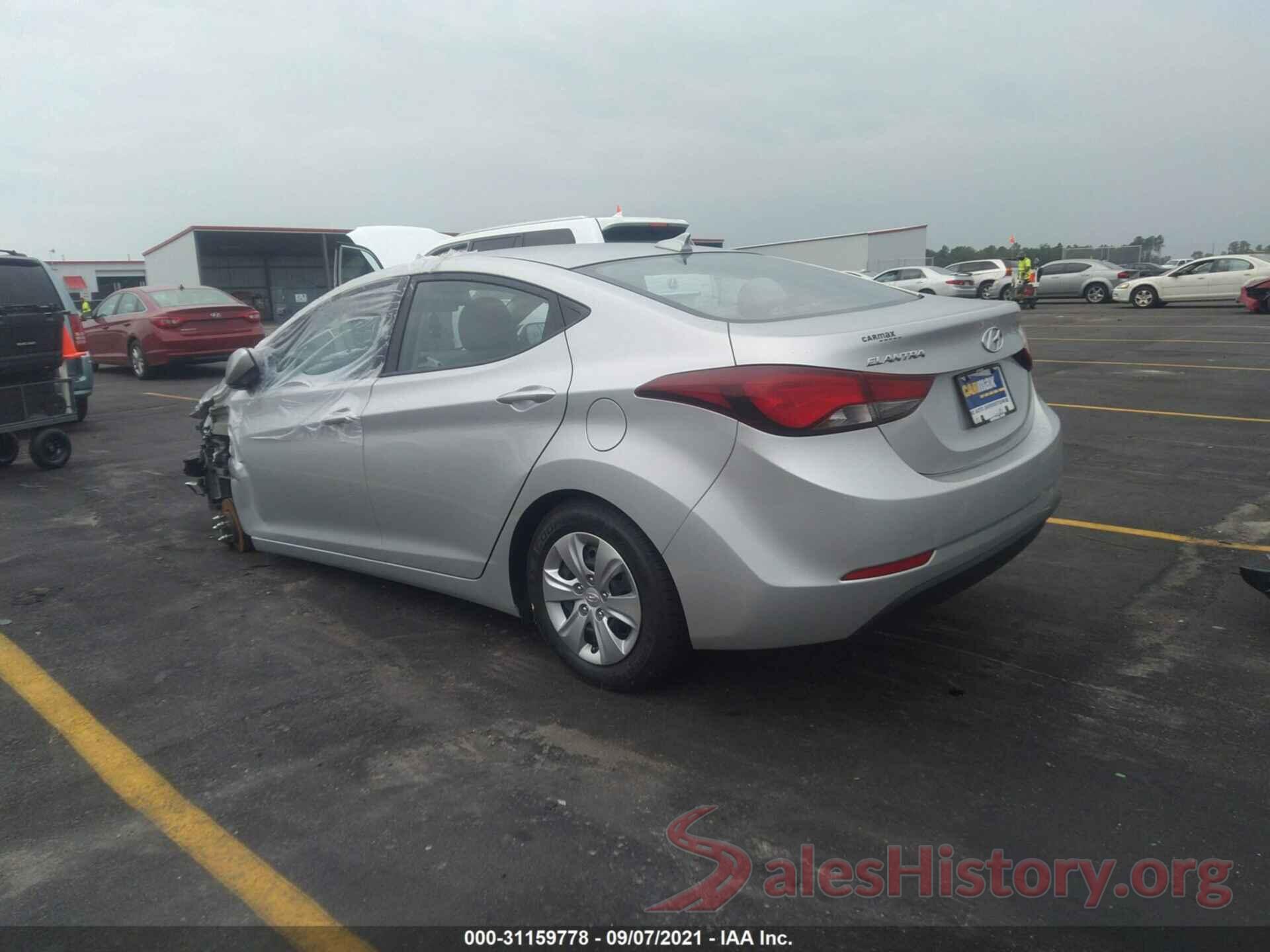 5NPDH4AE6GH784287 2016 HYUNDAI ELANTRA