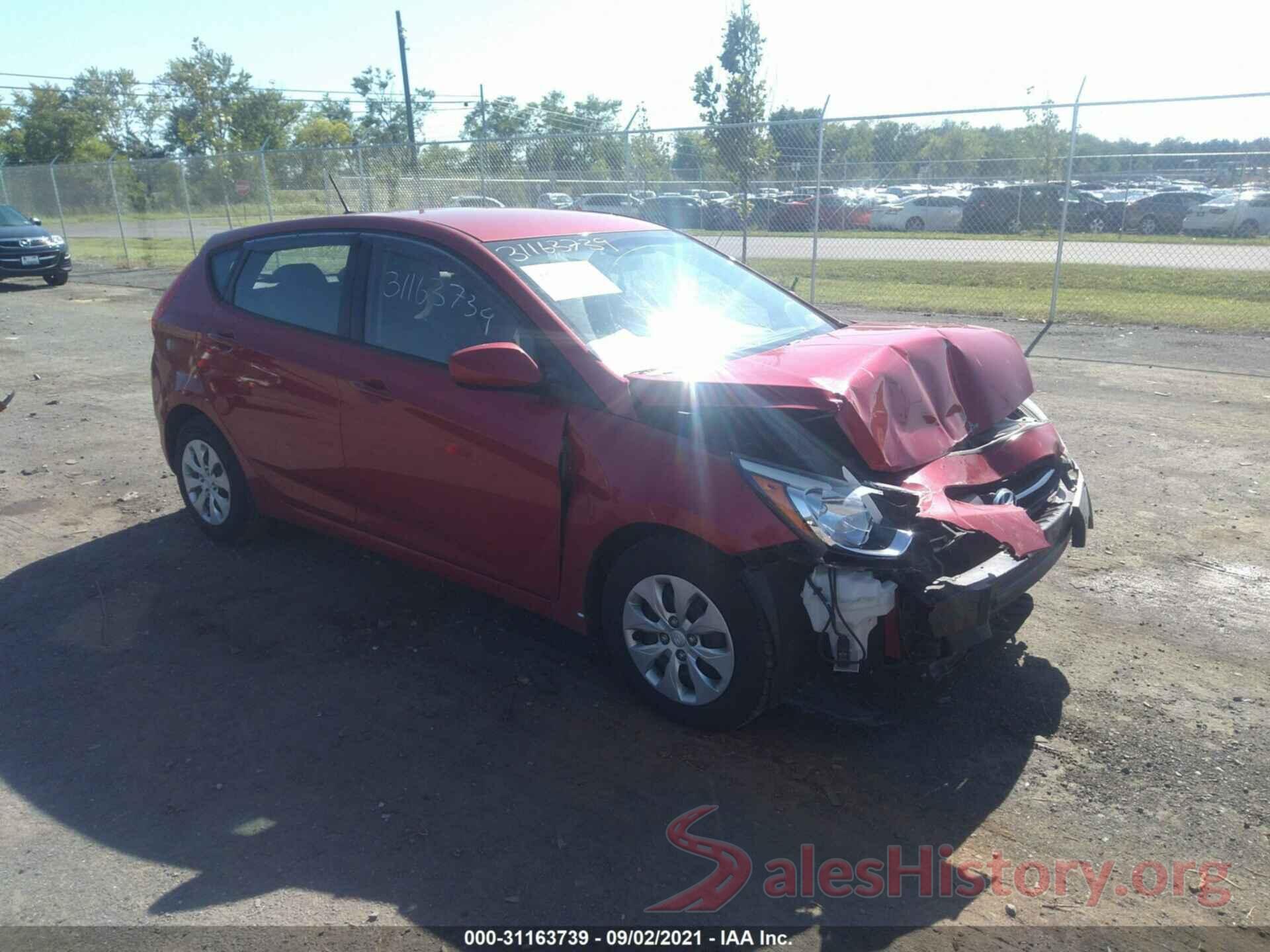 KMHCT5AE3GU237074 2016 HYUNDAI ACCENT