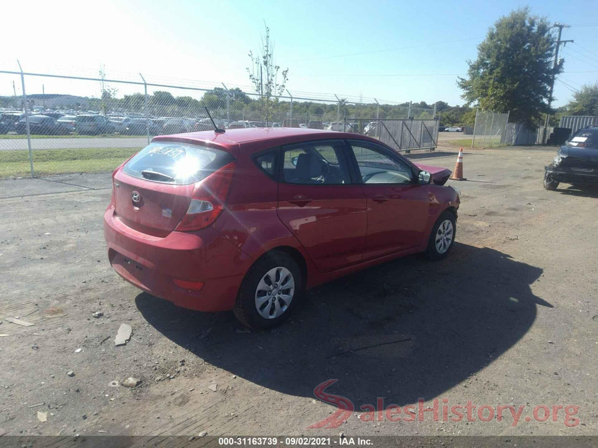 KMHCT5AE3GU237074 2016 HYUNDAI ACCENT