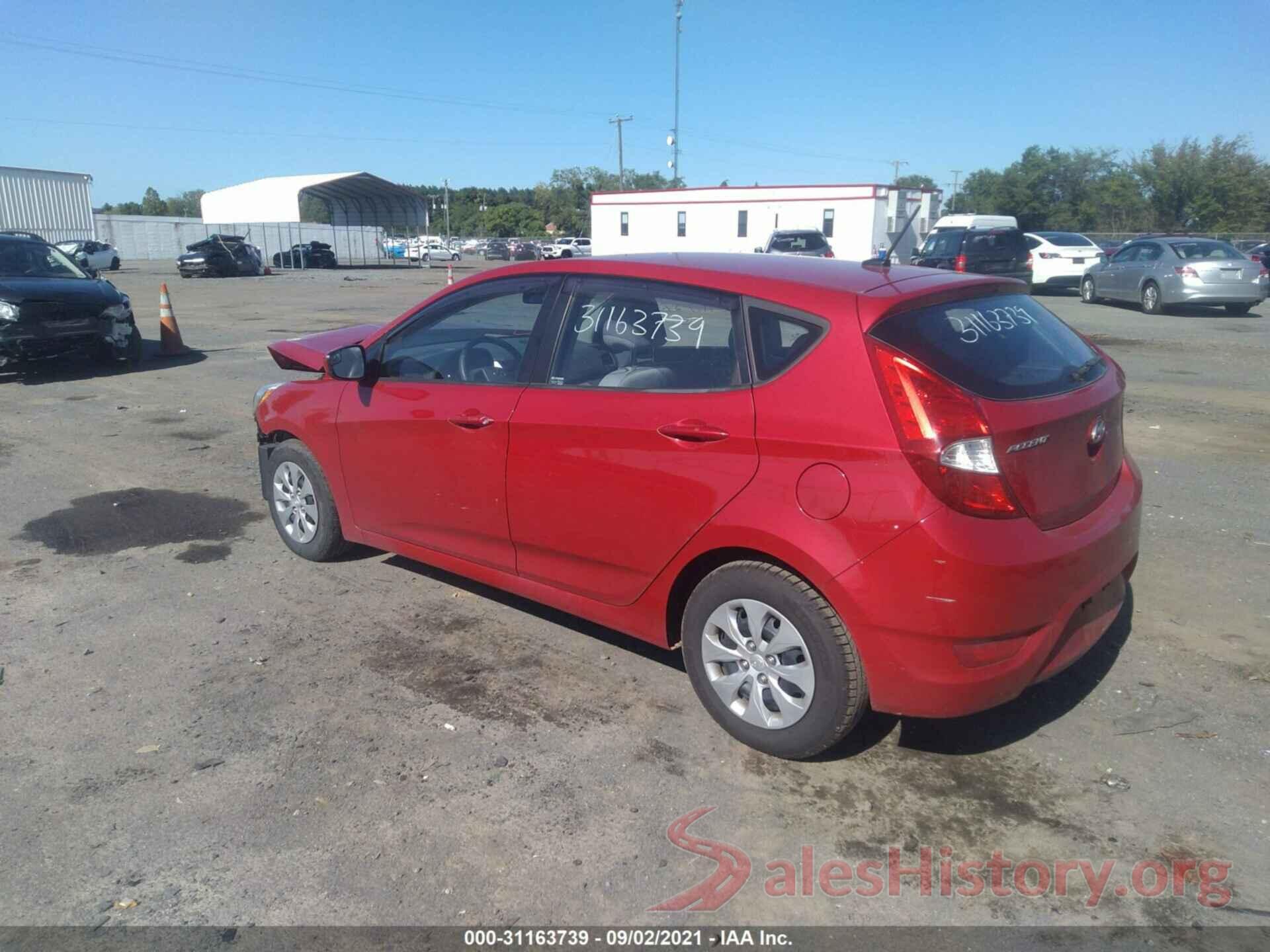 KMHCT5AE3GU237074 2016 HYUNDAI ACCENT