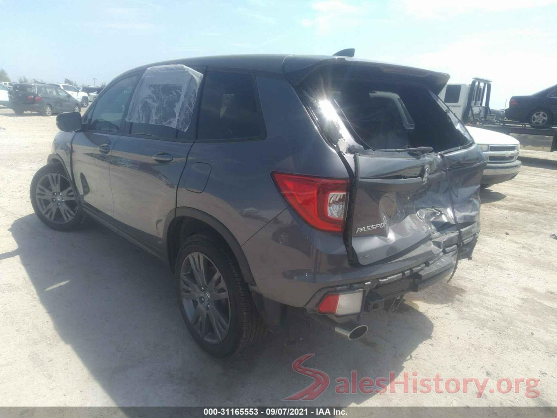 5FNYF7H59KB007107 2019 HONDA PASSPORT