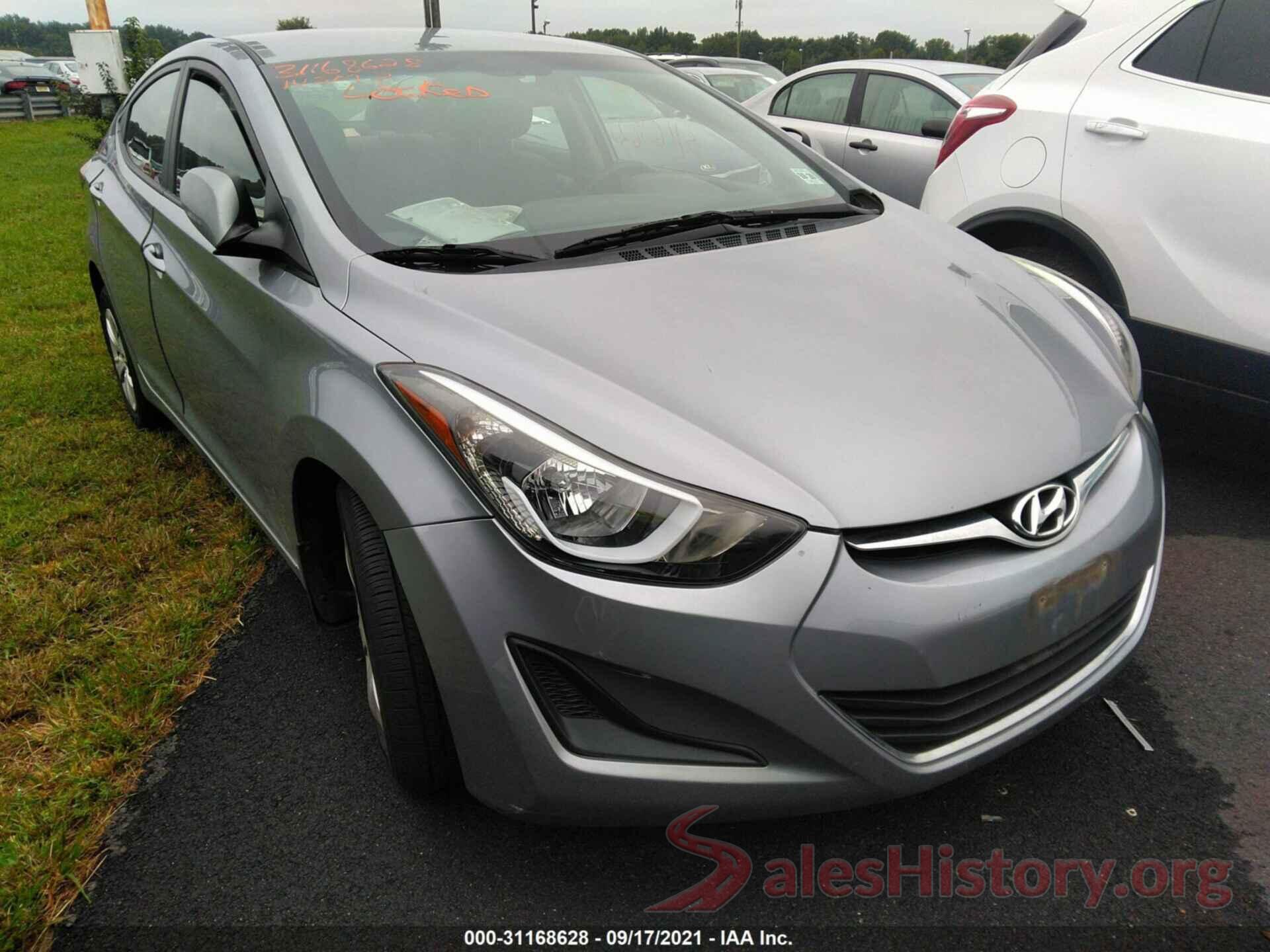 5NPDH4AE2GH679214 2016 HYUNDAI ELANTRA