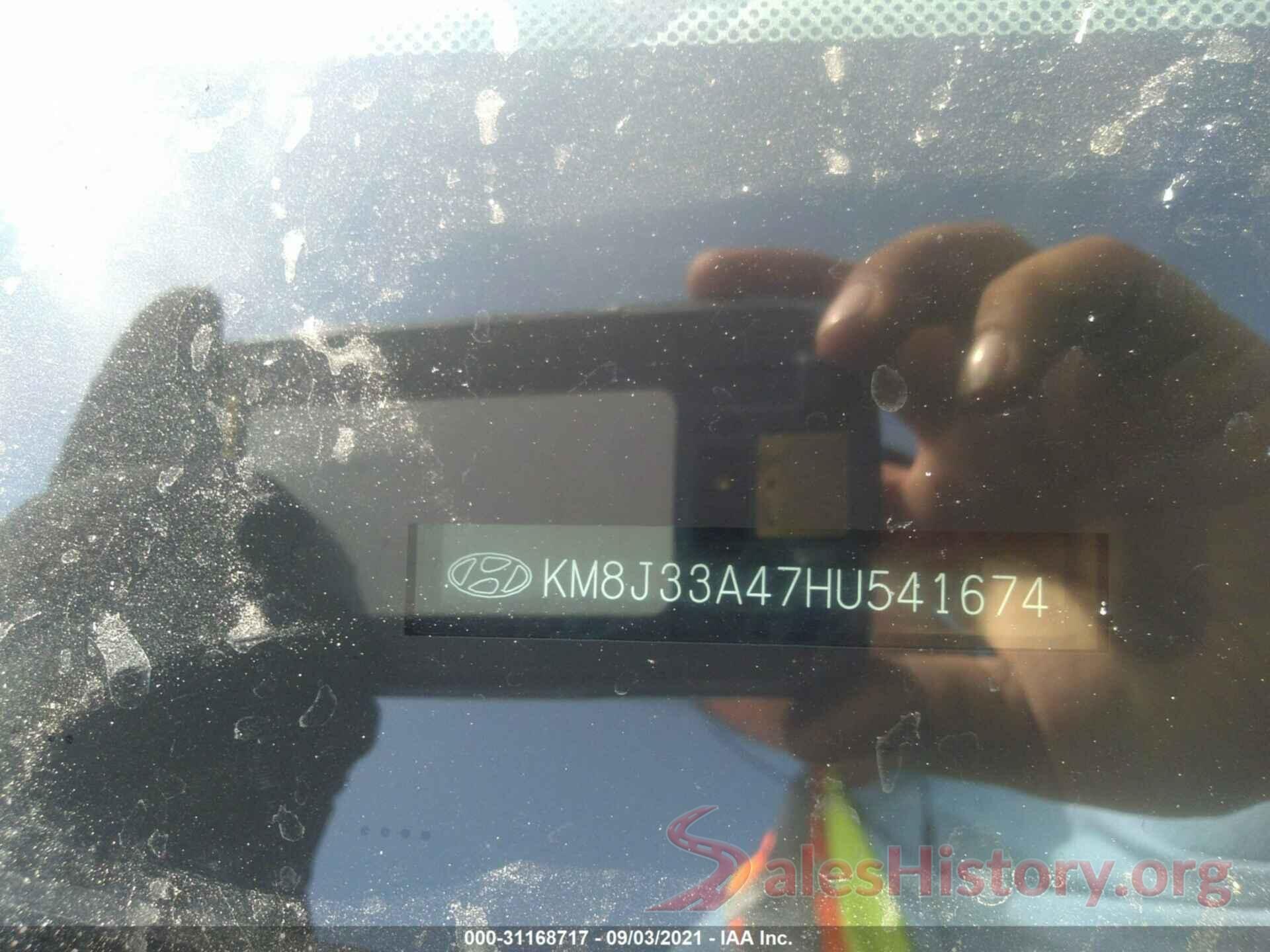 KM8J33A47HU541674 2017 HYUNDAI TUCSON