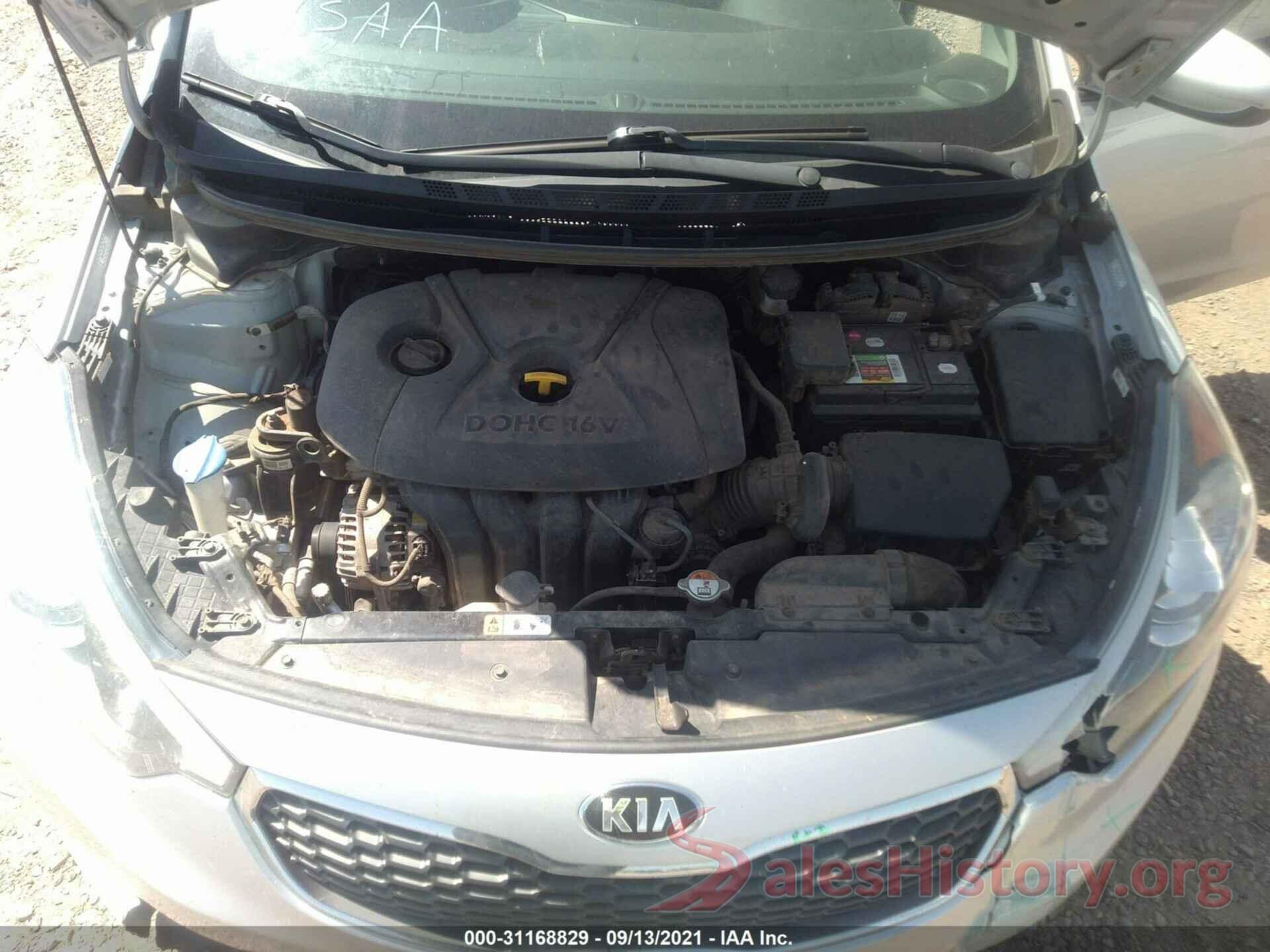 KNAFK4A6XG5515659 2016 KIA FORTE