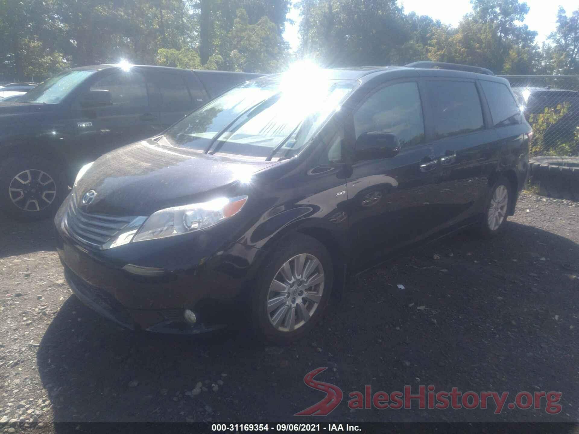 5TDDZ3DC2HS172617 2017 TOYOTA SIENNA