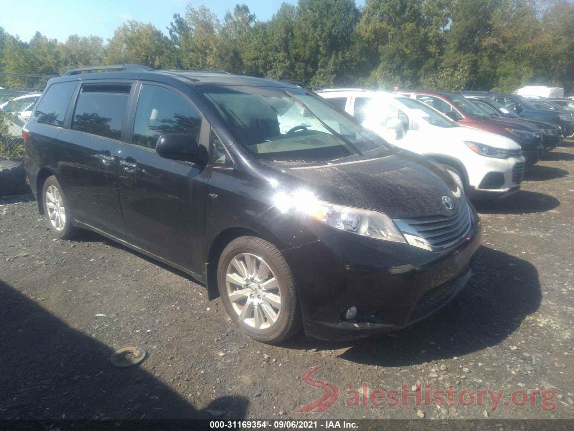 5TDDZ3DC2HS172617 2017 TOYOTA SIENNA