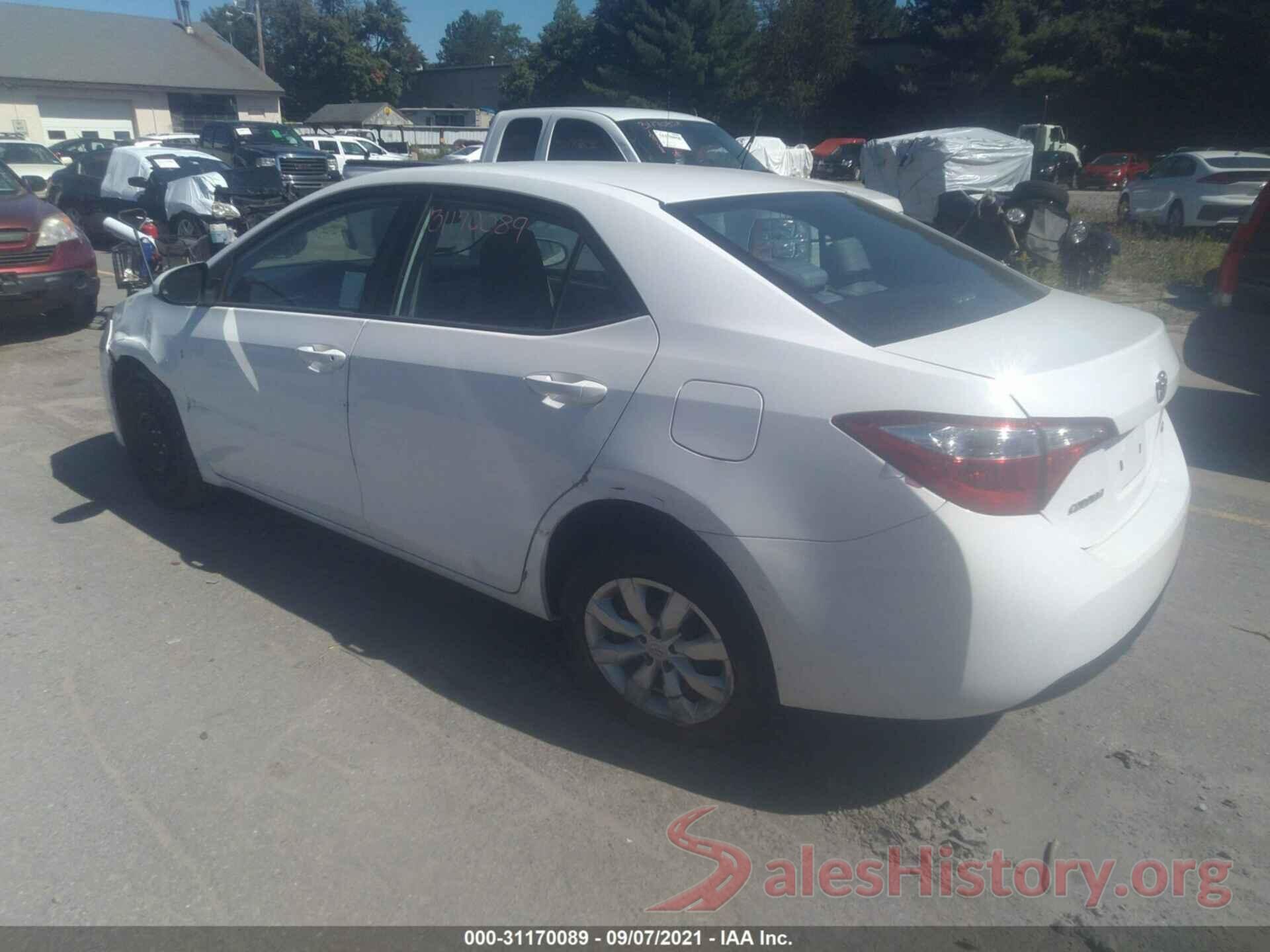 5YFBURHE1GP526736 2016 TOYOTA COROLLA