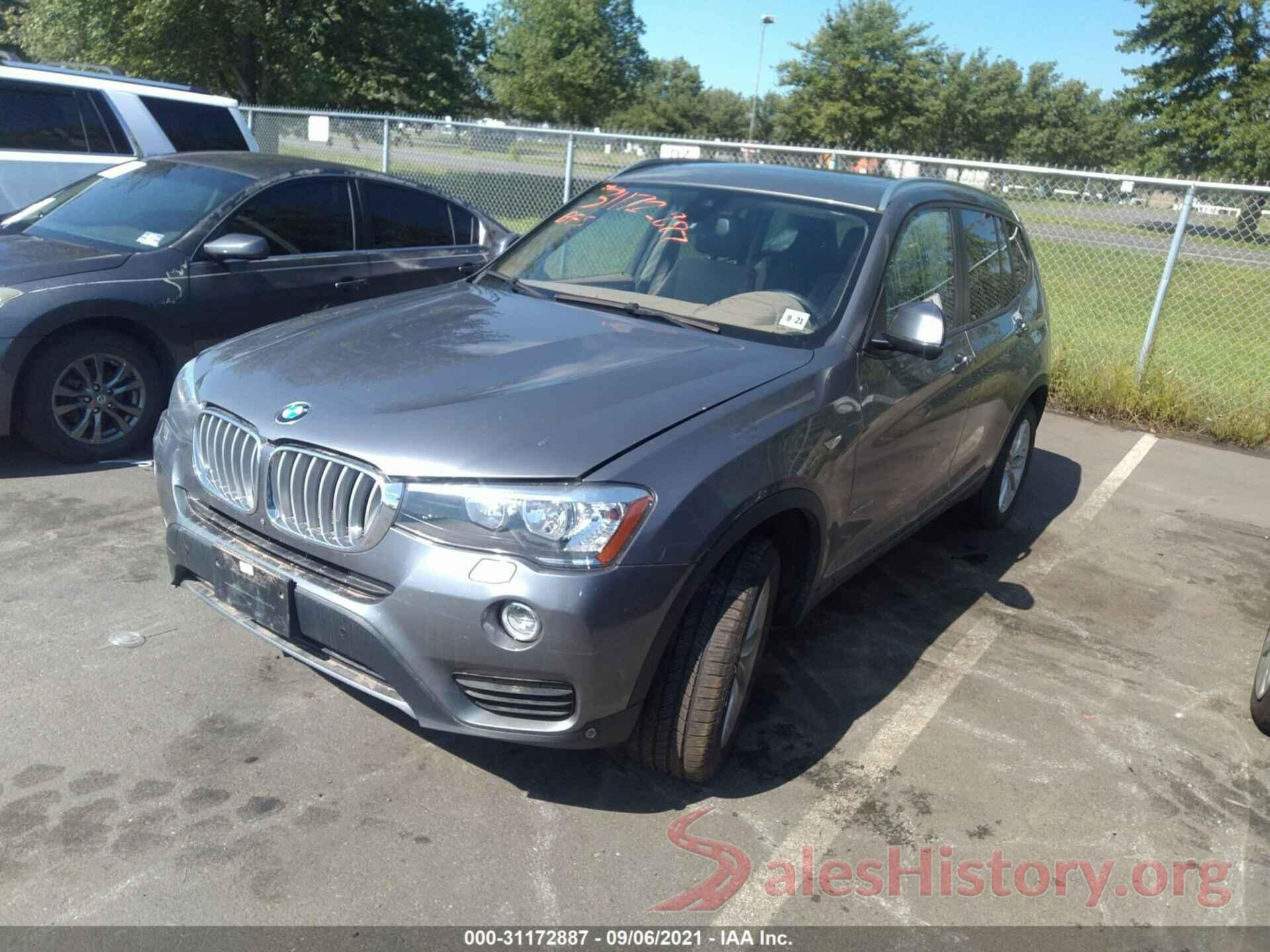 5UXWX9C52H0T10324 2017 BMW X3