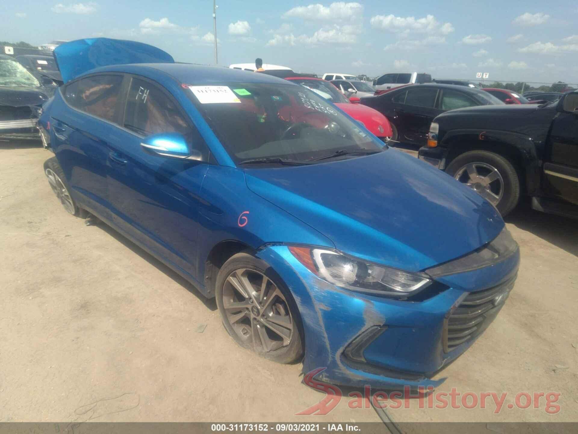 KMHD84LF2JU449171 2018 HYUNDAI ELANTRA