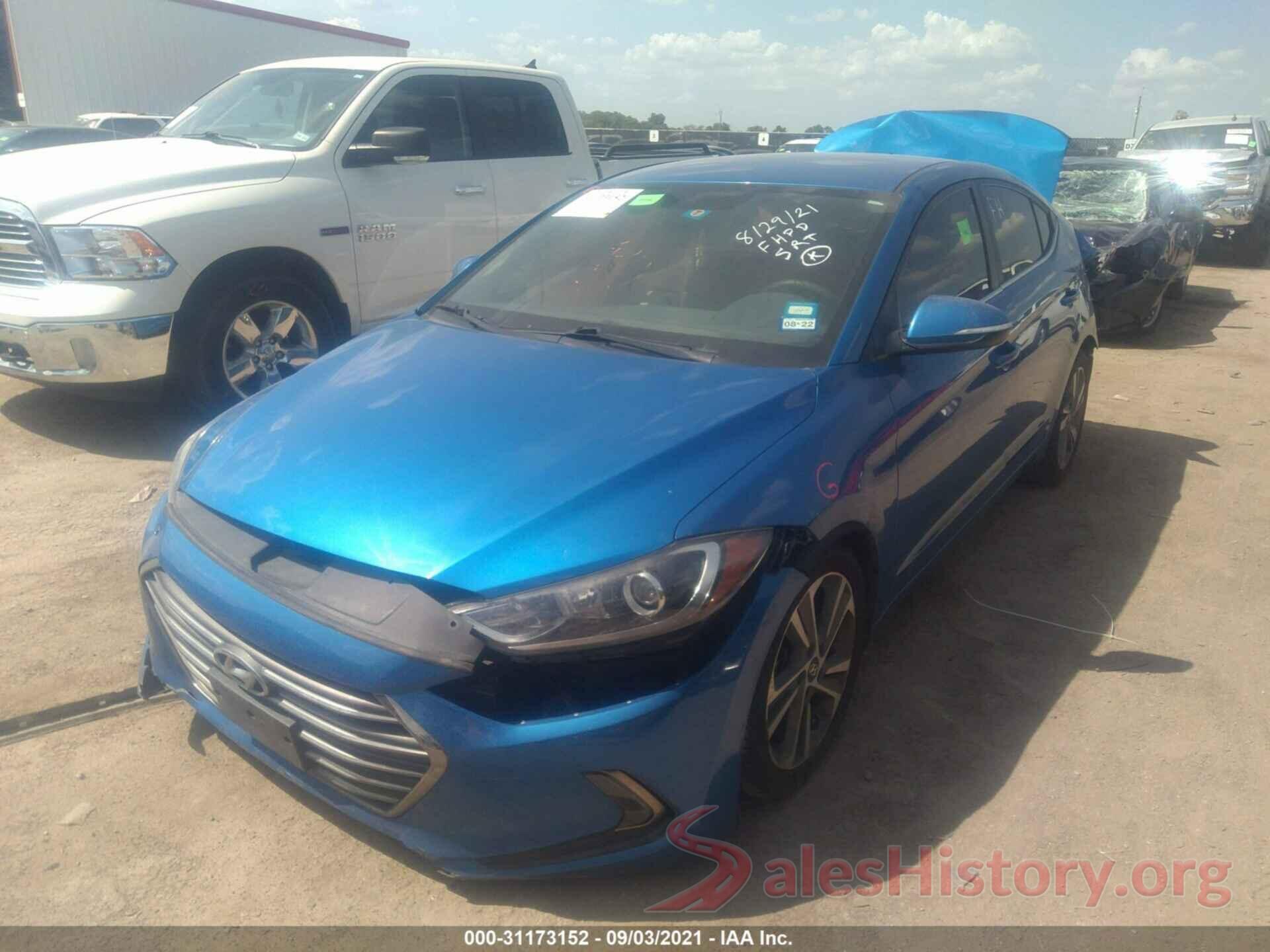 KMHD84LF2JU449171 2018 HYUNDAI ELANTRA