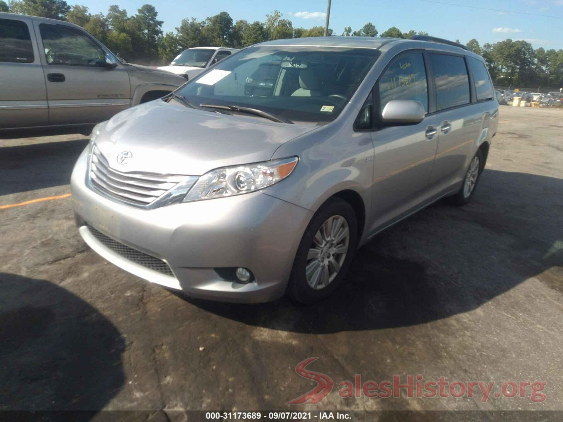 5TDDZ3DC0HS166864 2017 TOYOTA SIENNA