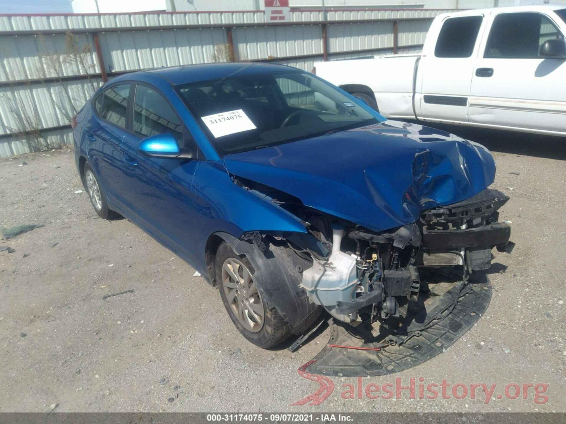 5NPD74LF2HH078489 2017 HYUNDAI ELANTRA