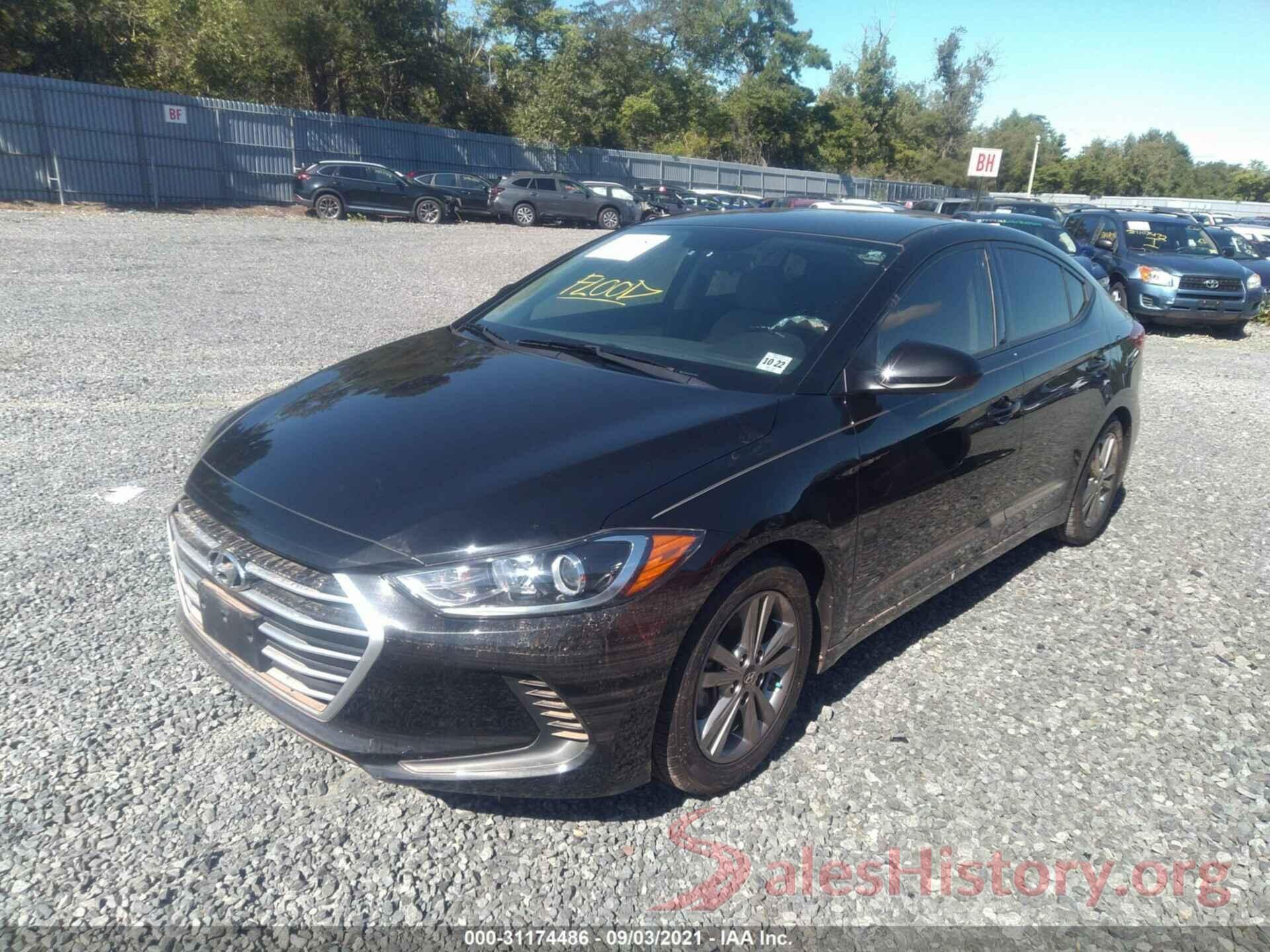 5NPD84LF5JH274283 2018 HYUNDAI ELANTRA