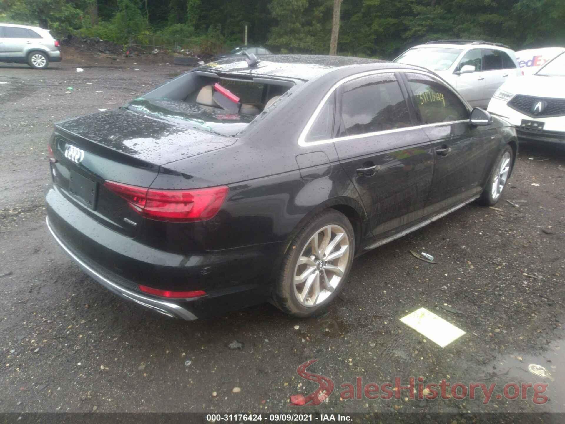 WAUDNAF40KA033366 2019 AUDI A4