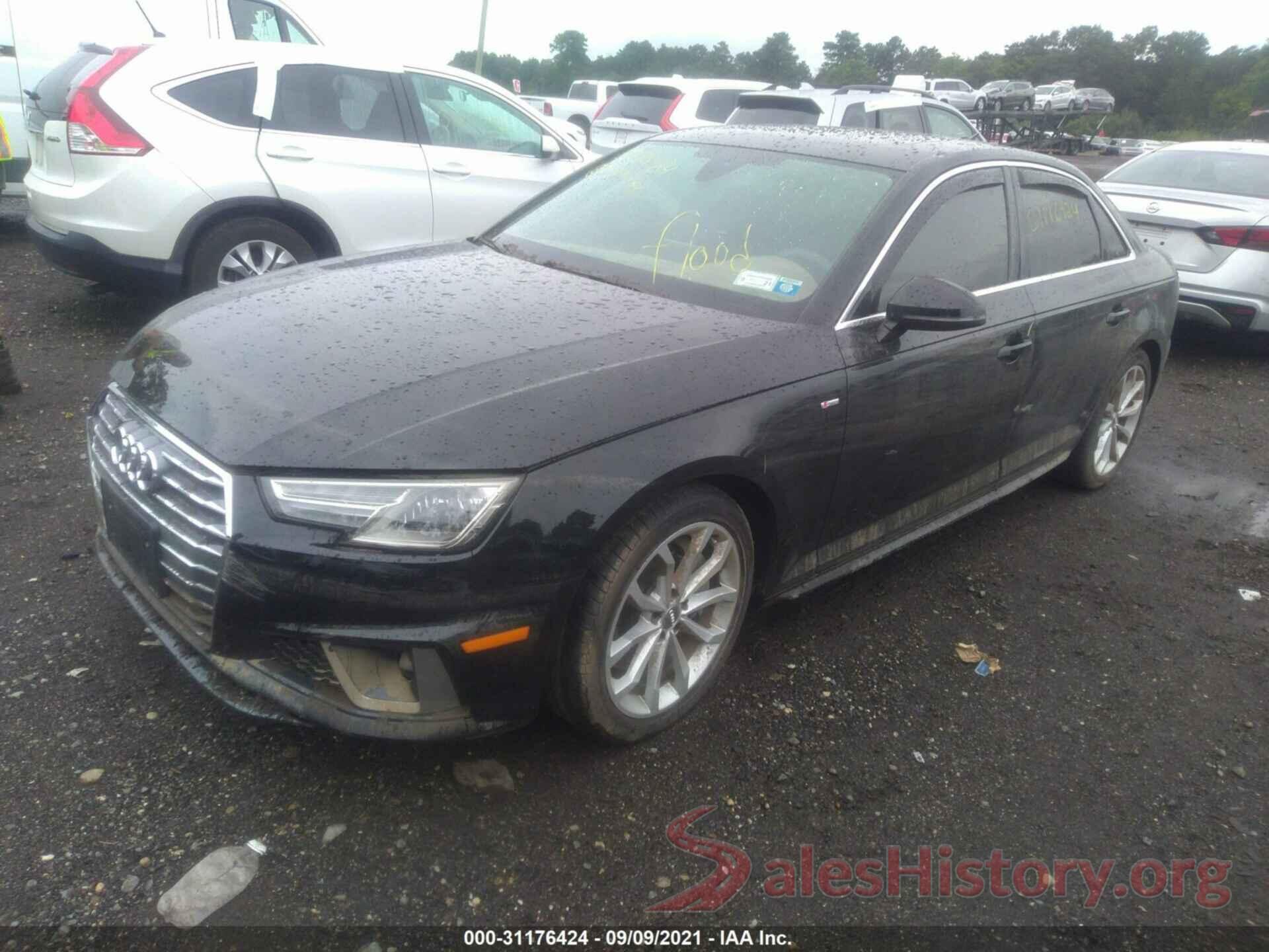 WAUDNAF40KA033366 2019 AUDI A4