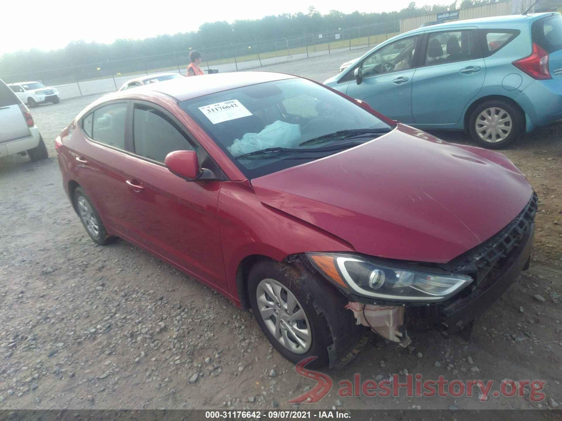 KMHD74LF2HU162121 2017 HYUNDAI ELANTRA