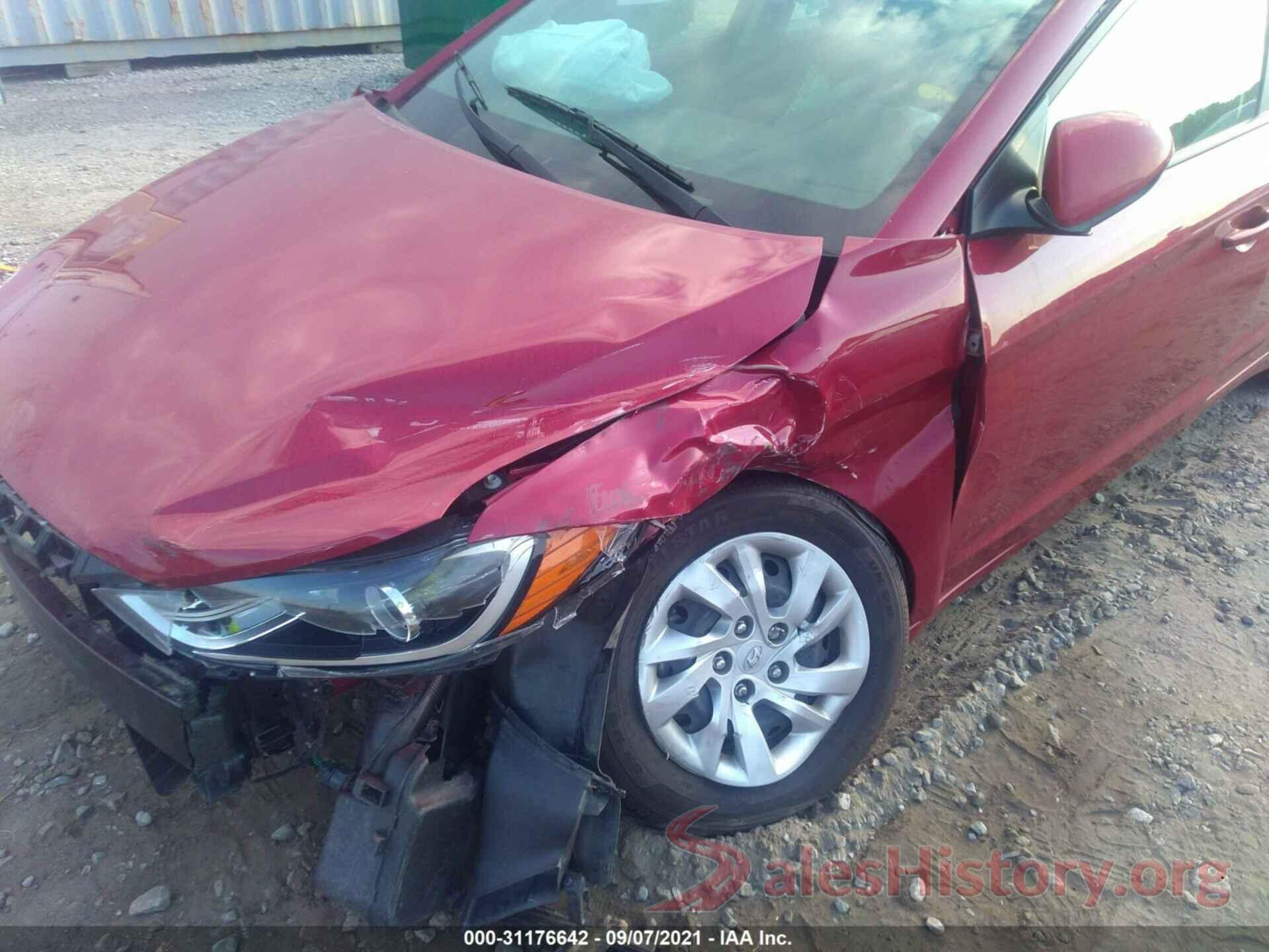 KMHD74LF2HU162121 2017 HYUNDAI ELANTRA