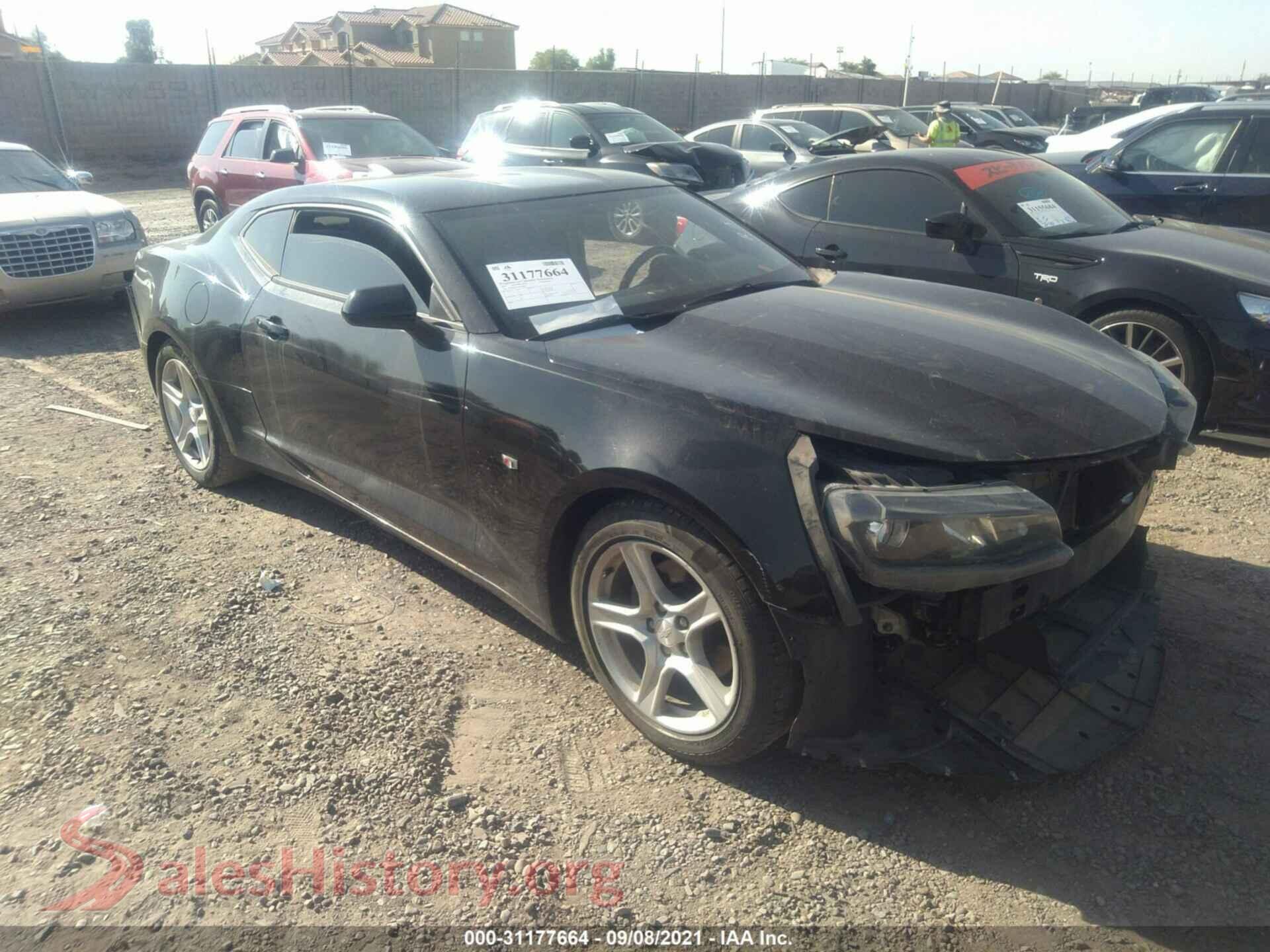 2017 CHEVROLET CAMARO VIN 1G1FB1RX7H0176462, auction photo
