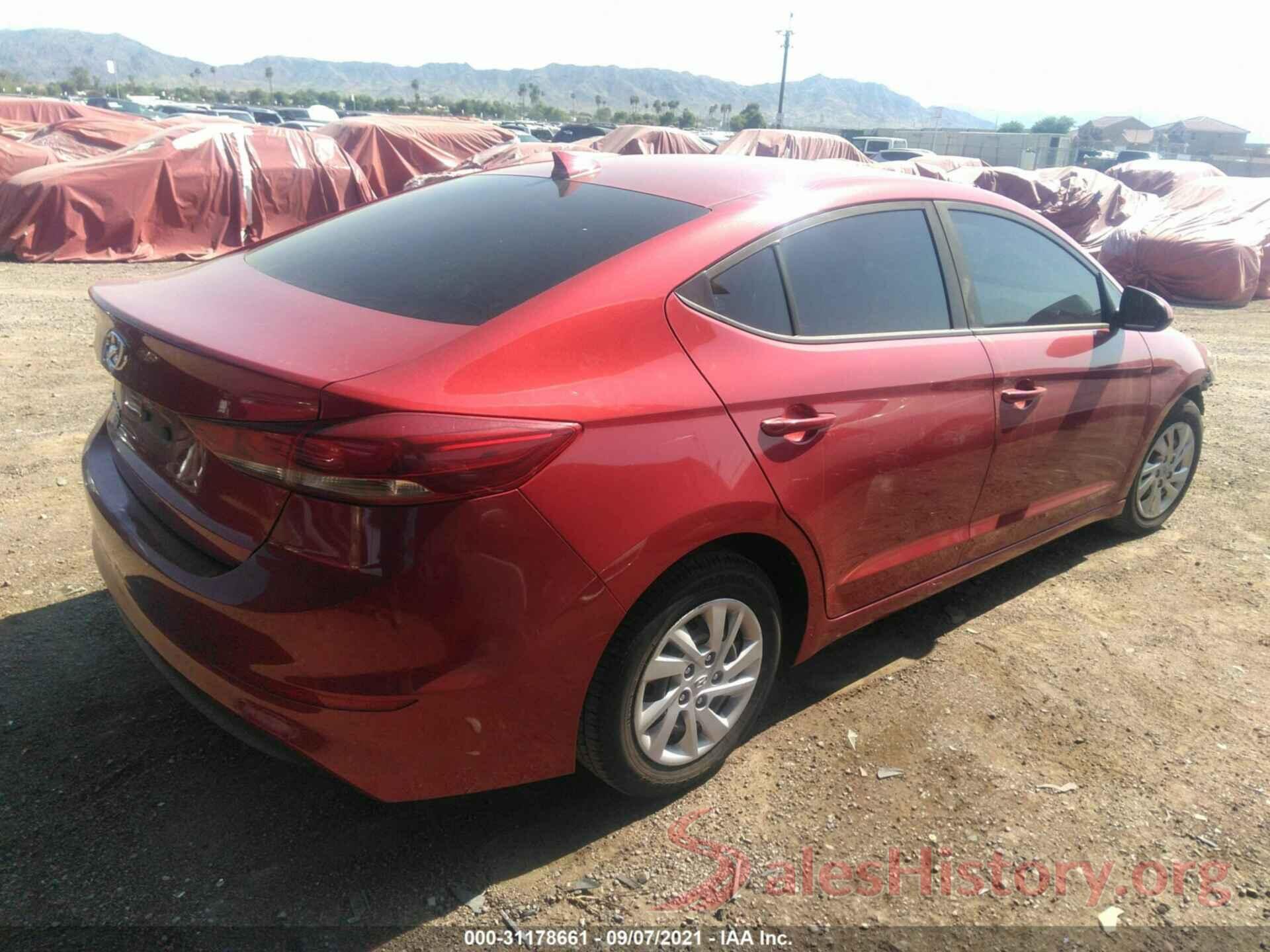 5NPD74LF1HH165588 2017 HYUNDAI ELANTRA