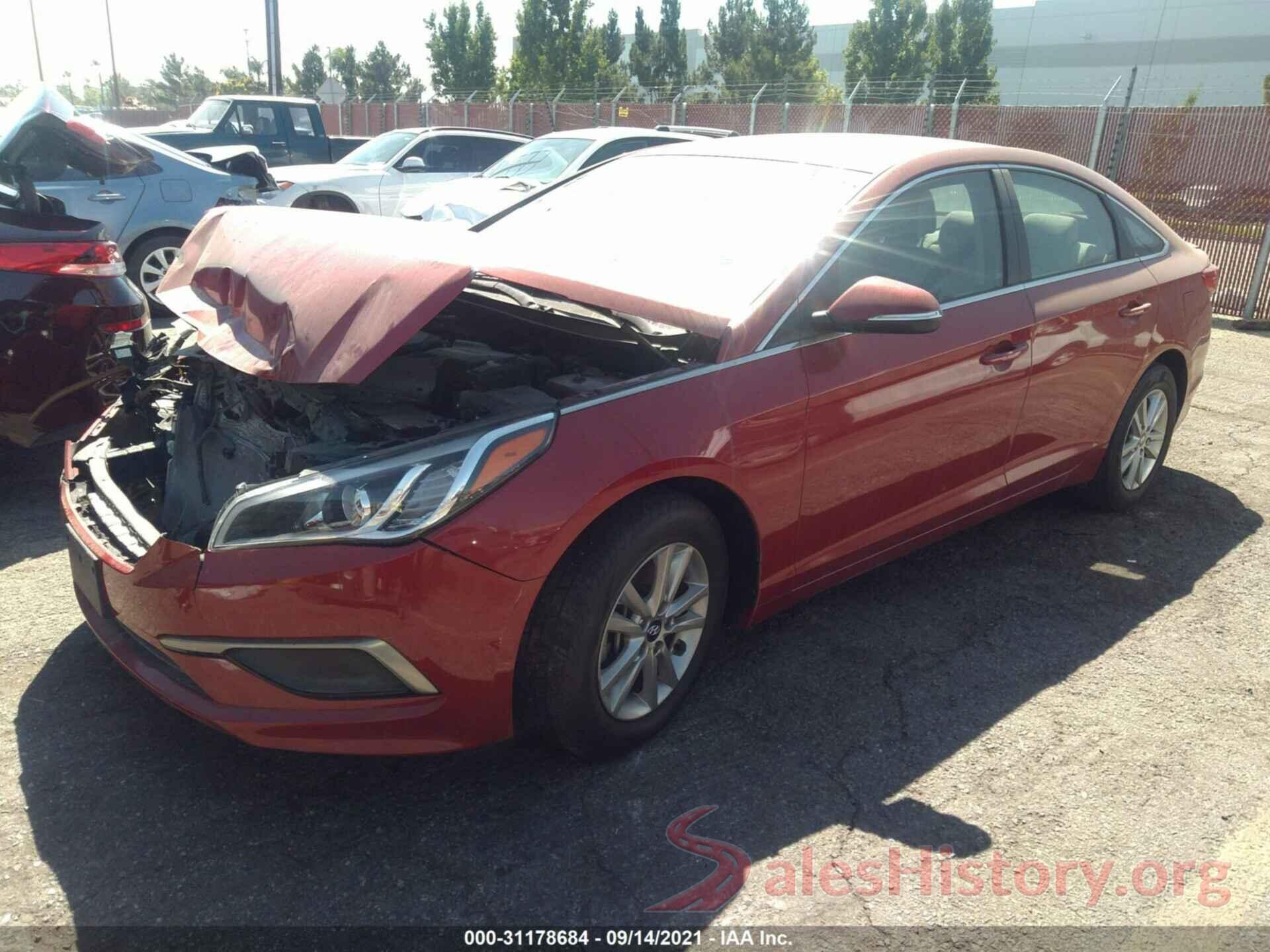 5NPE24AF9HH534624 2017 HYUNDAI SONATA