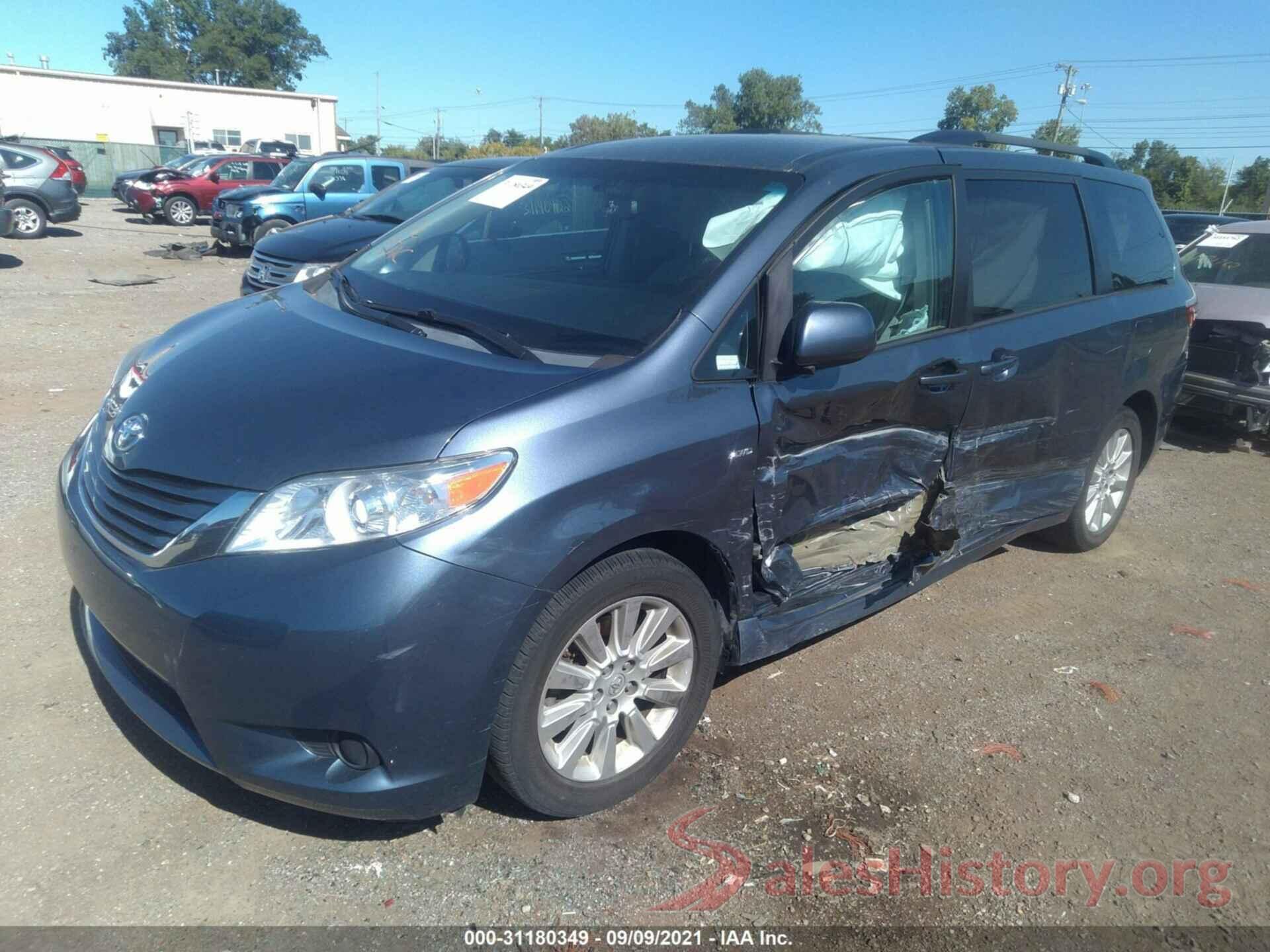 5TDJK3DC2GS129076 2016 TOYOTA SIENNA