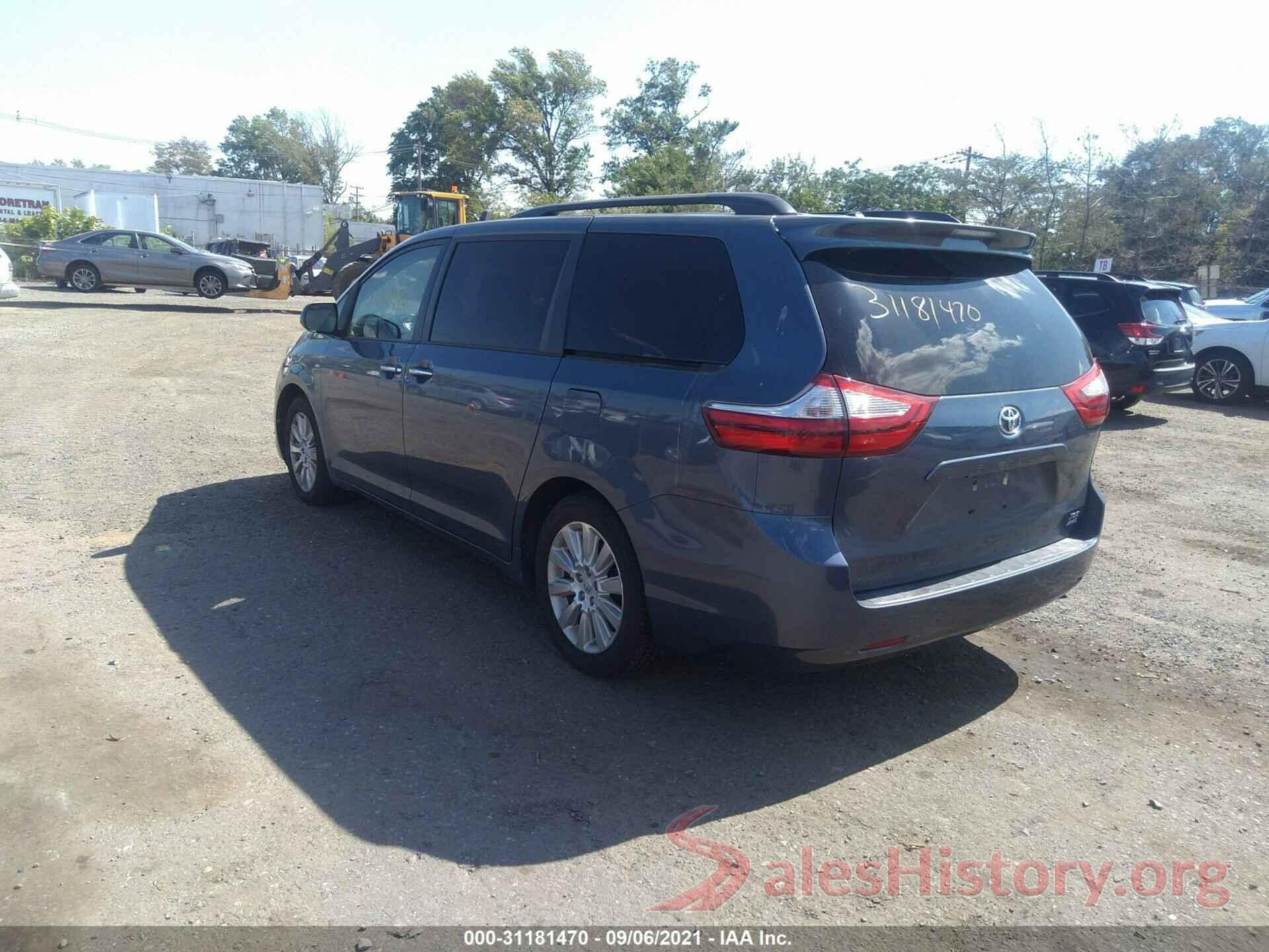 5TDDK3DCXGS133938 2016 TOYOTA SIENNA