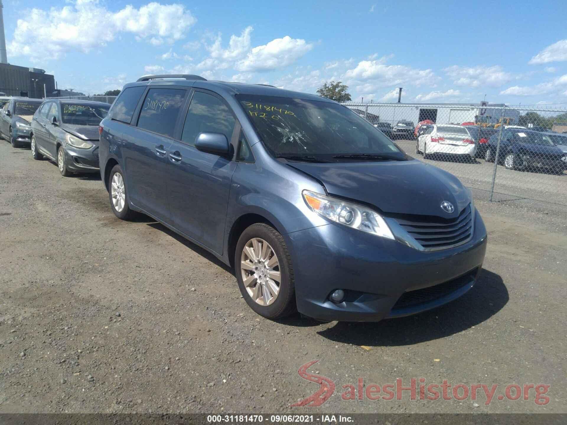 5TDDK3DCXGS133938 2016 TOYOTA SIENNA