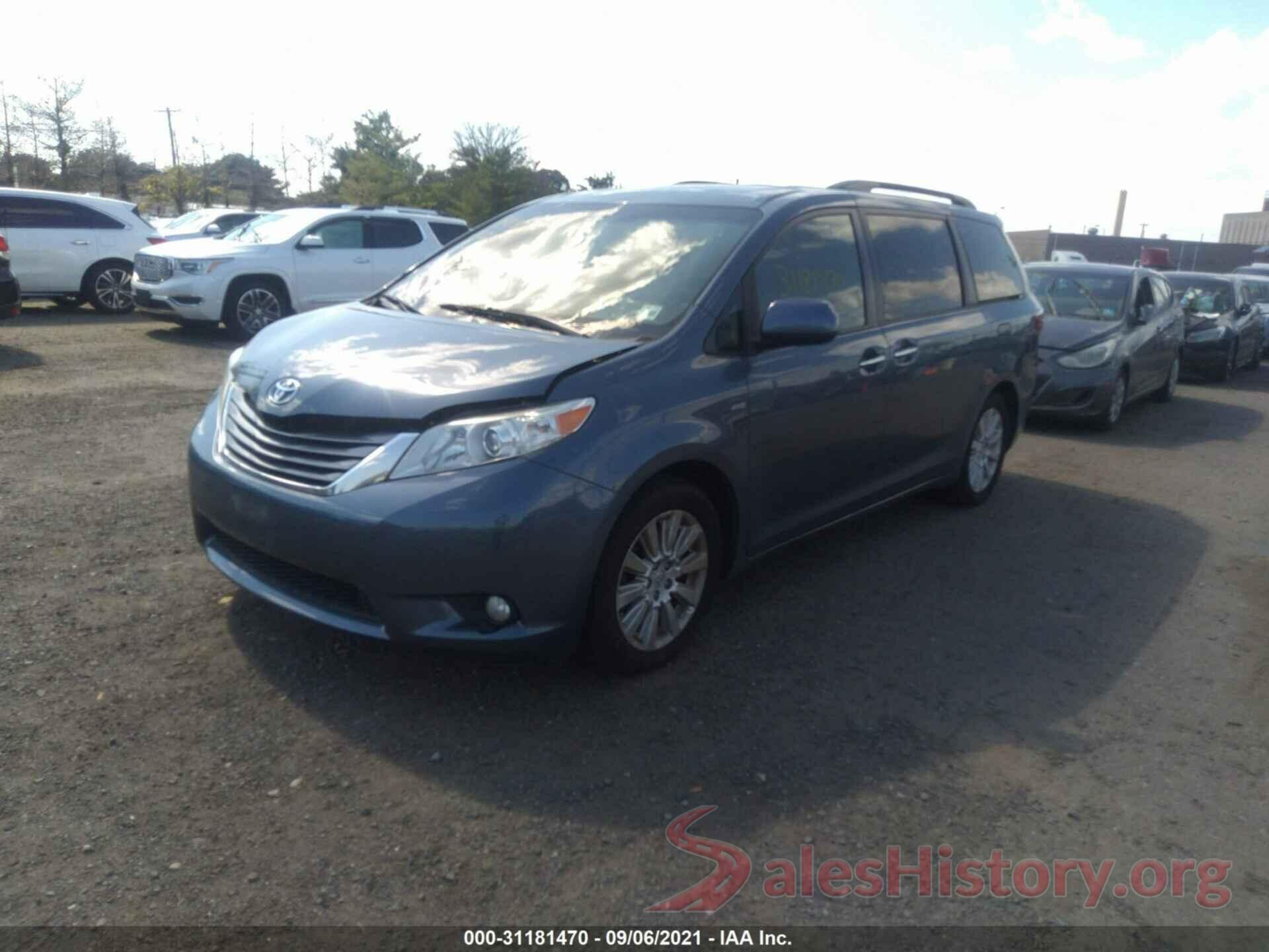 5TDDK3DCXGS133938 2016 TOYOTA SIENNA