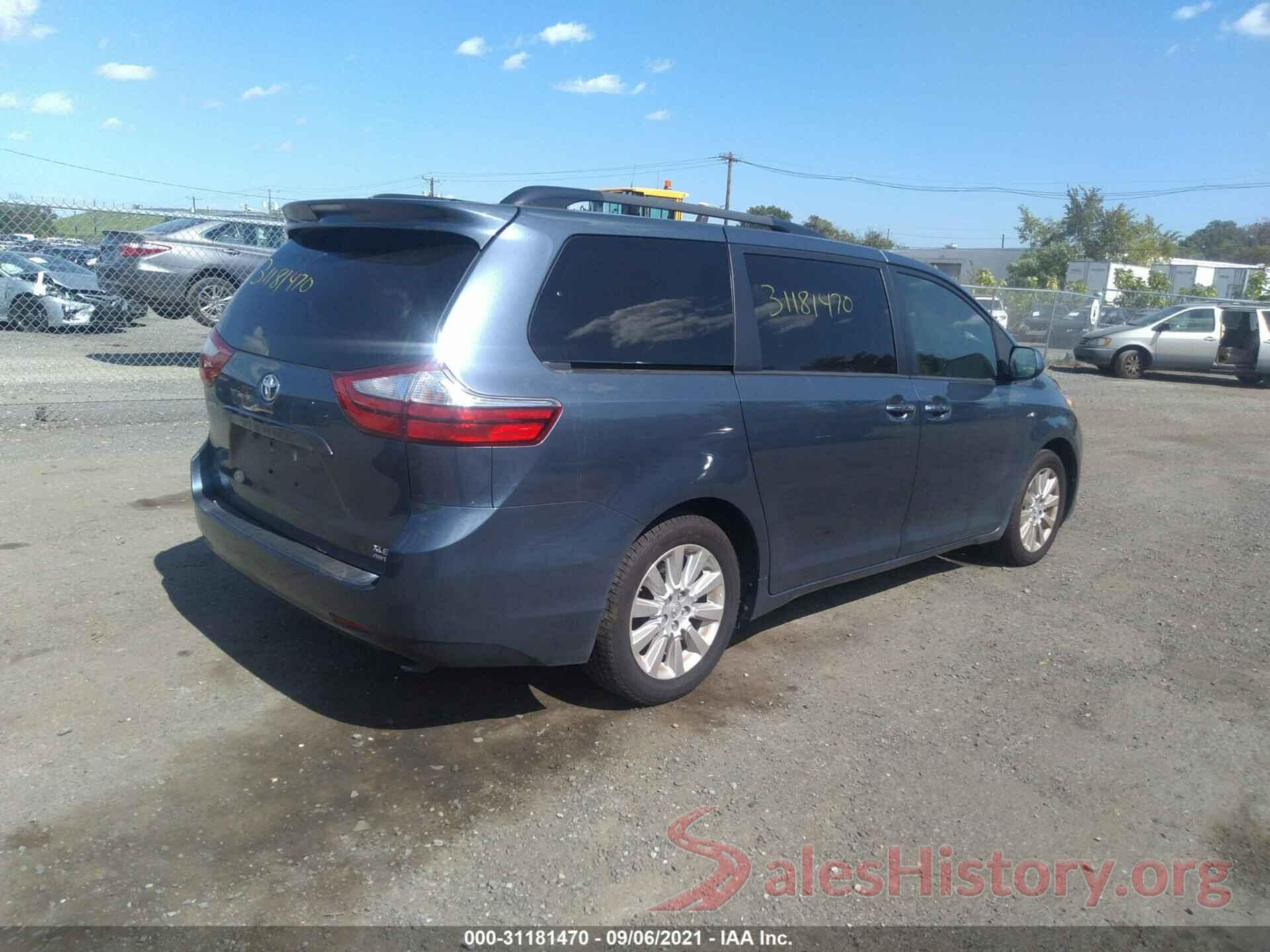 5TDDK3DCXGS133938 2016 TOYOTA SIENNA