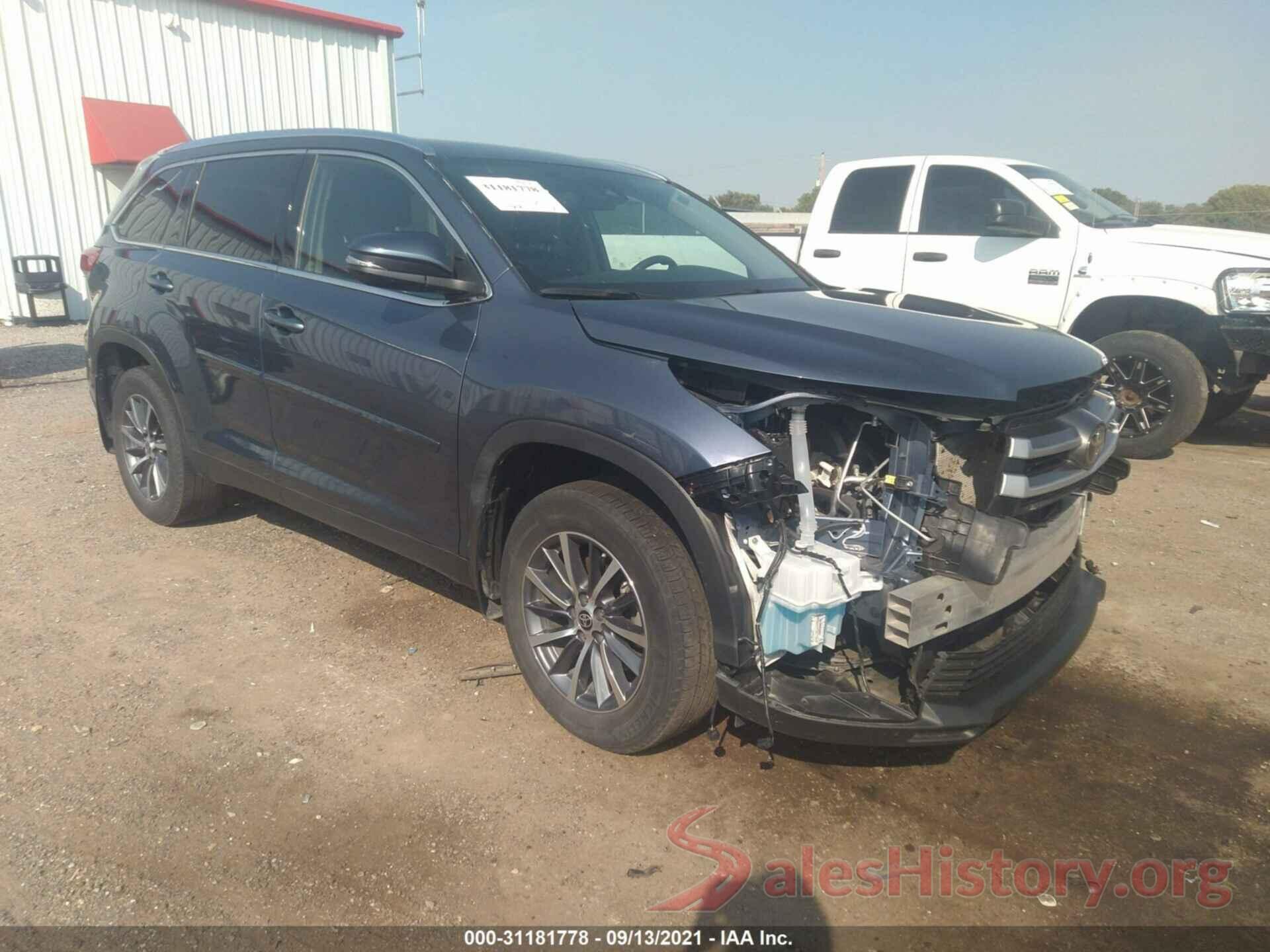 5TDJZRFHXKS747357 2019 TOYOTA HIGHLANDER