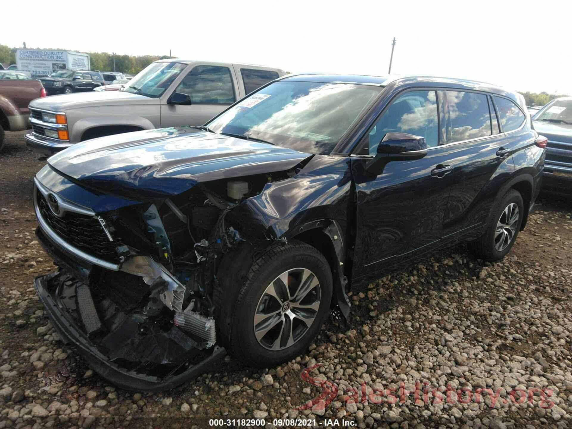 5TDGZRBH3MS532633 2021 TOYOTA HIGHLANDER