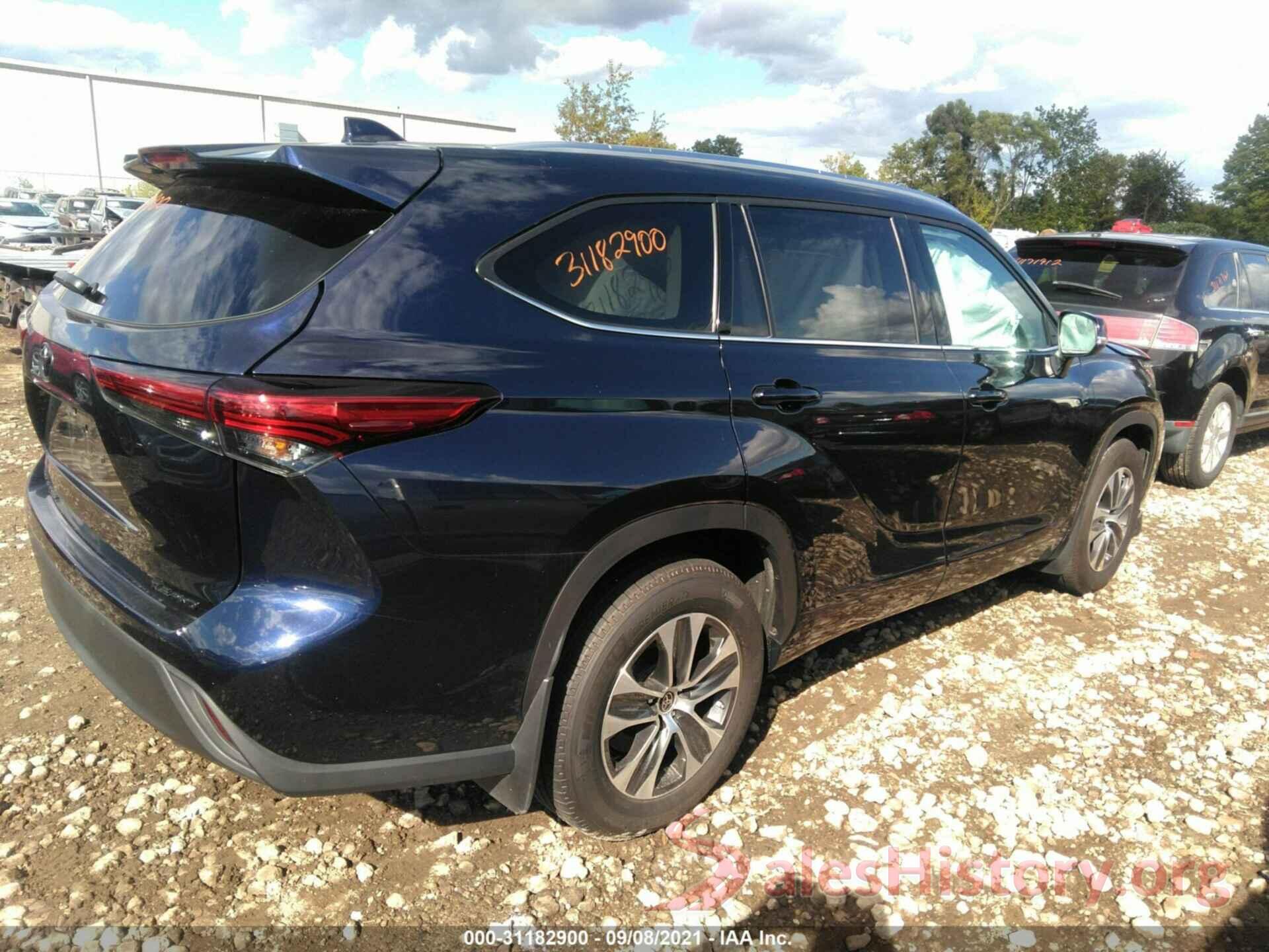 5TDGZRBH3MS532633 2021 TOYOTA HIGHLANDER