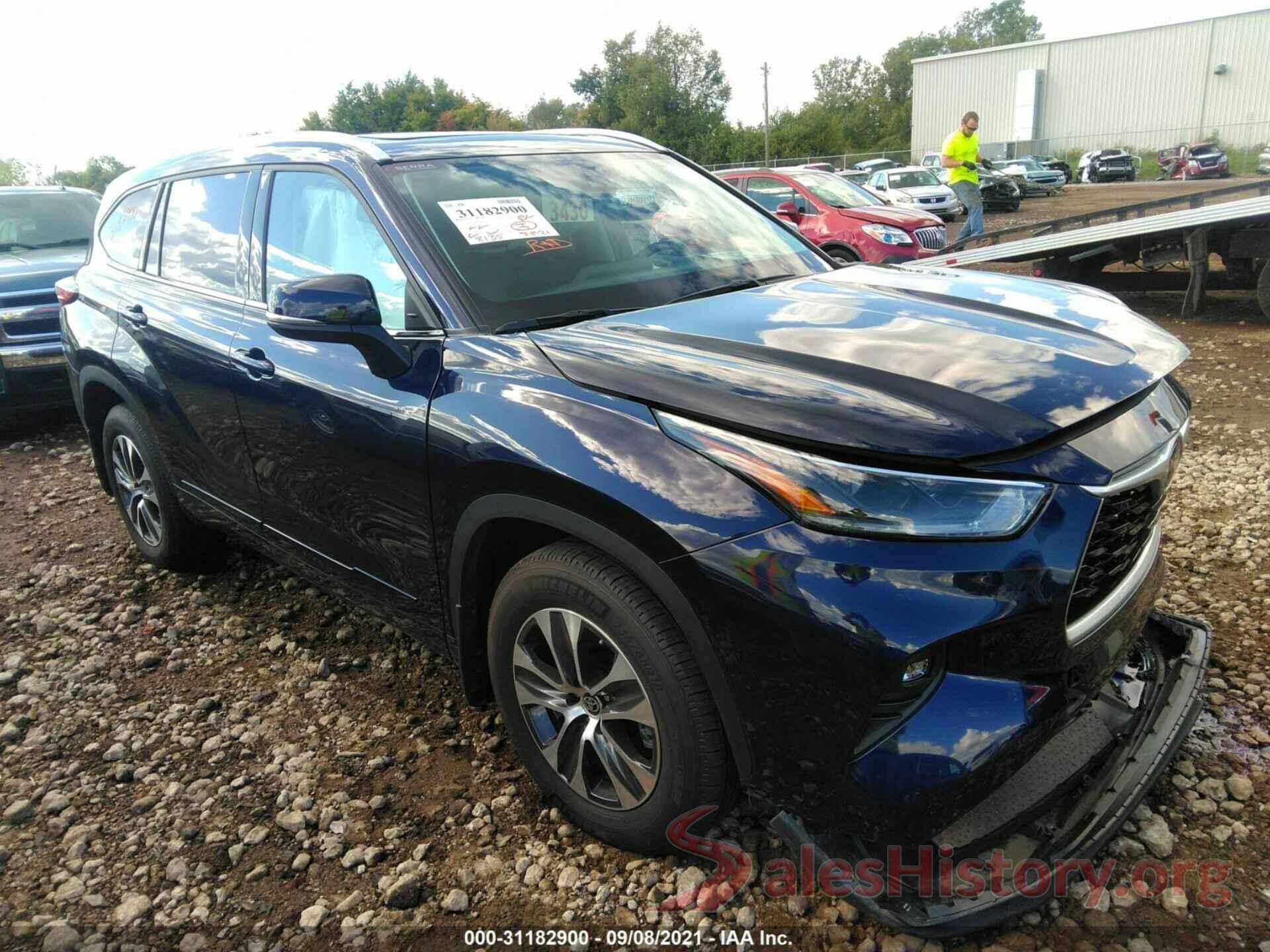 5TDGZRBH3MS532633 2021 TOYOTA HIGHLANDER