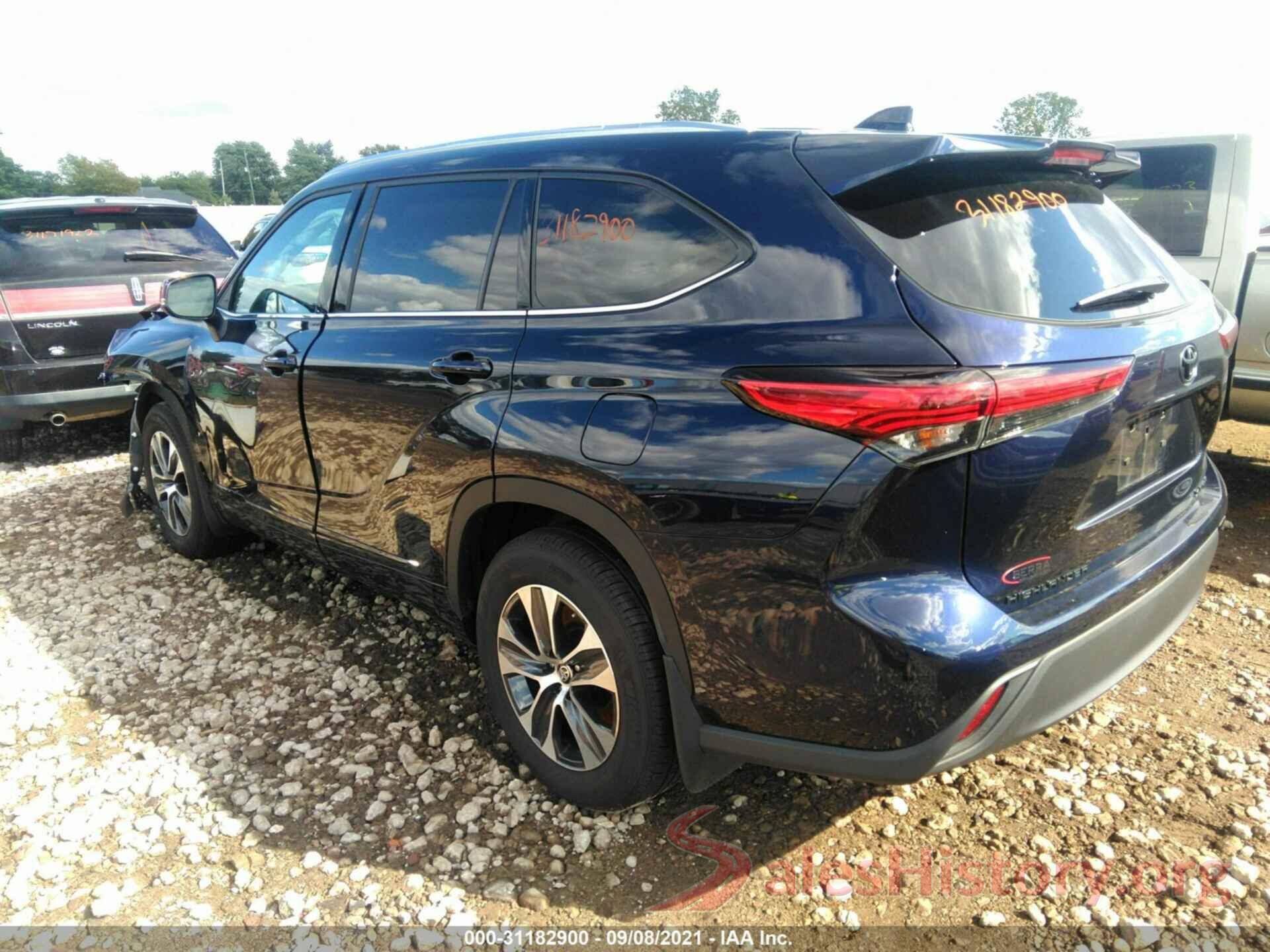 5TDGZRBH3MS532633 2021 TOYOTA HIGHLANDER