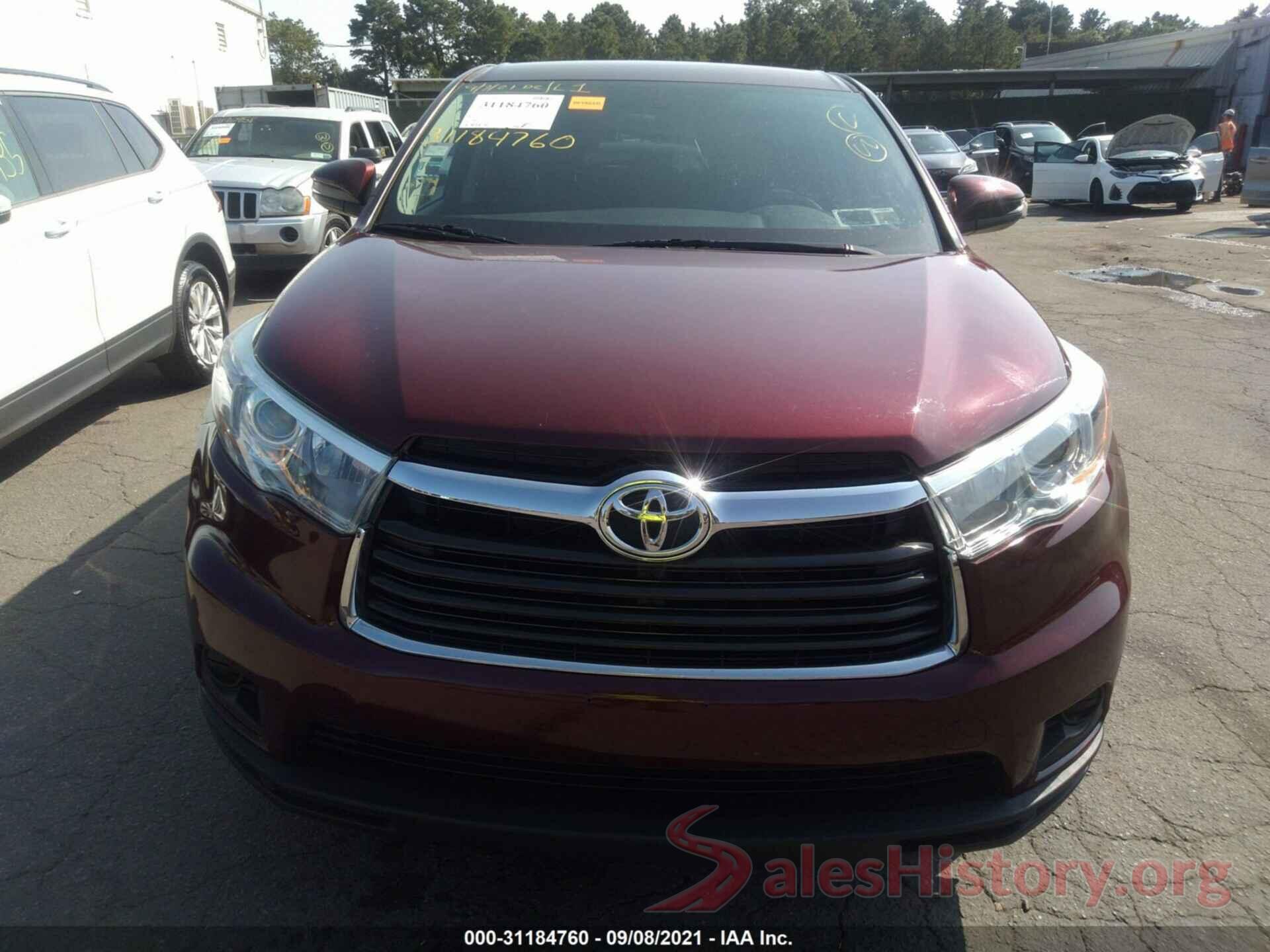 5TDBKRFH0GS263410 2016 TOYOTA HIGHLANDER