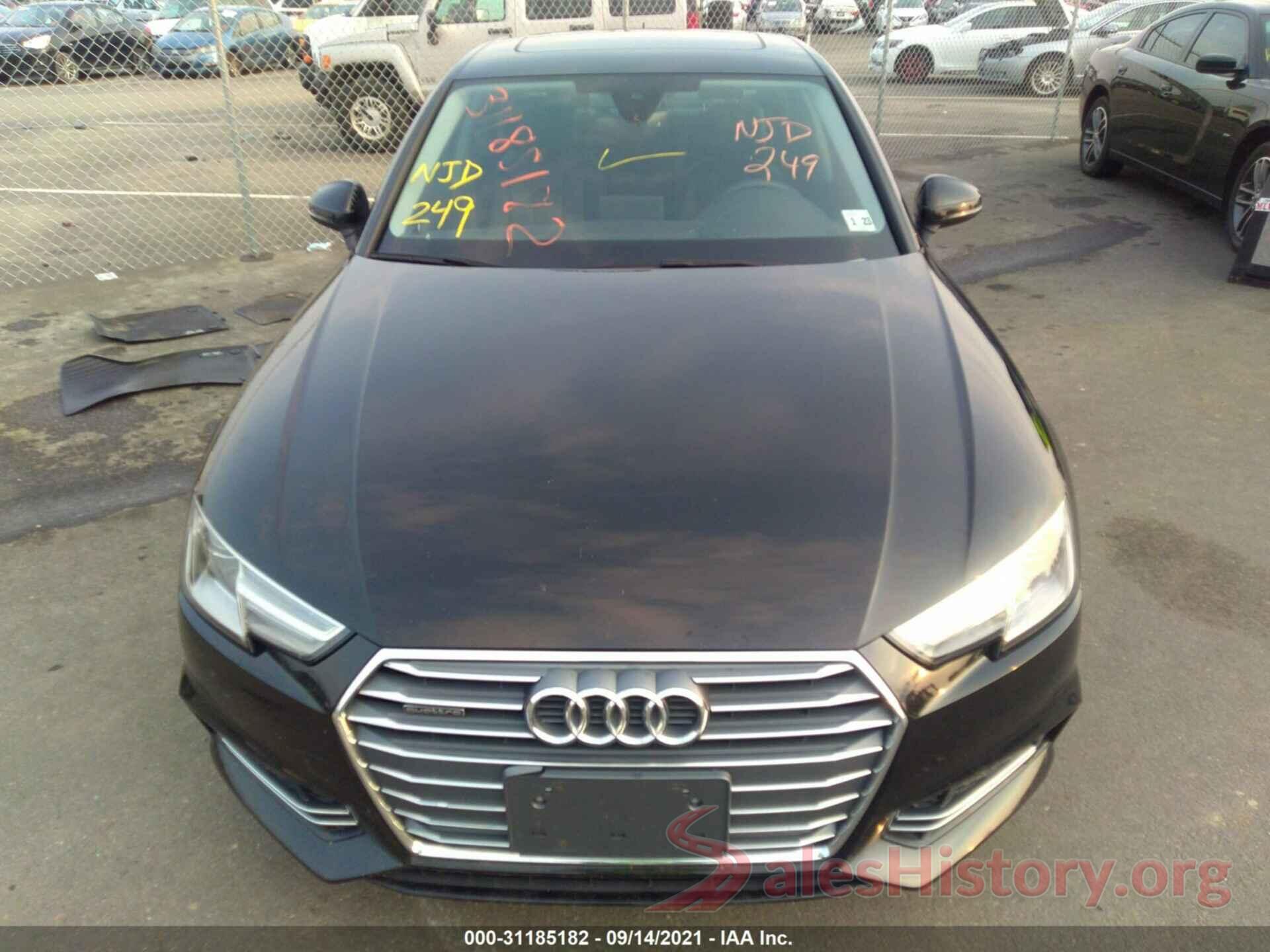 WAUNNAF46JA114987 2018 AUDI A4