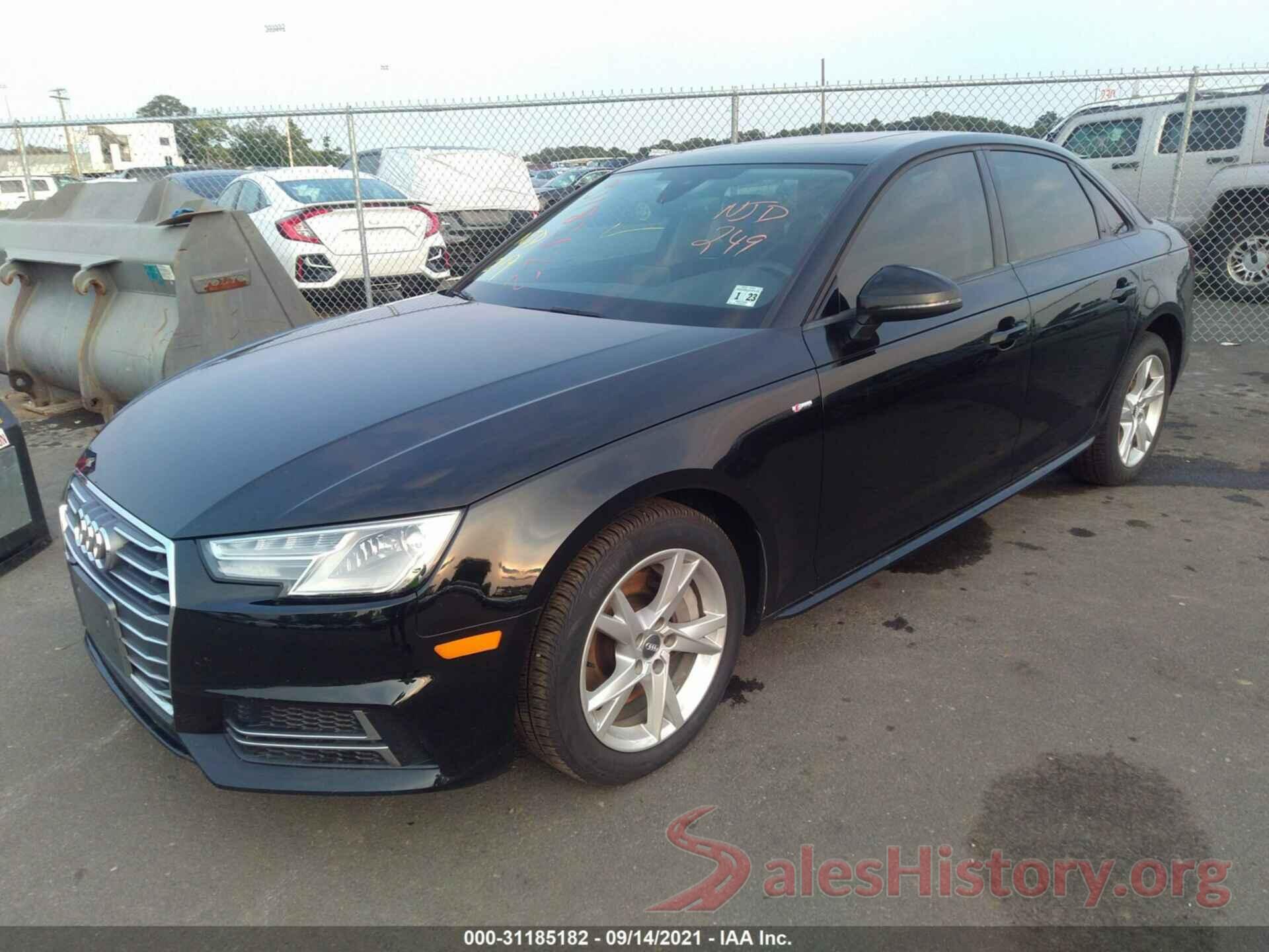 WAUNNAF46JA114987 2018 AUDI A4