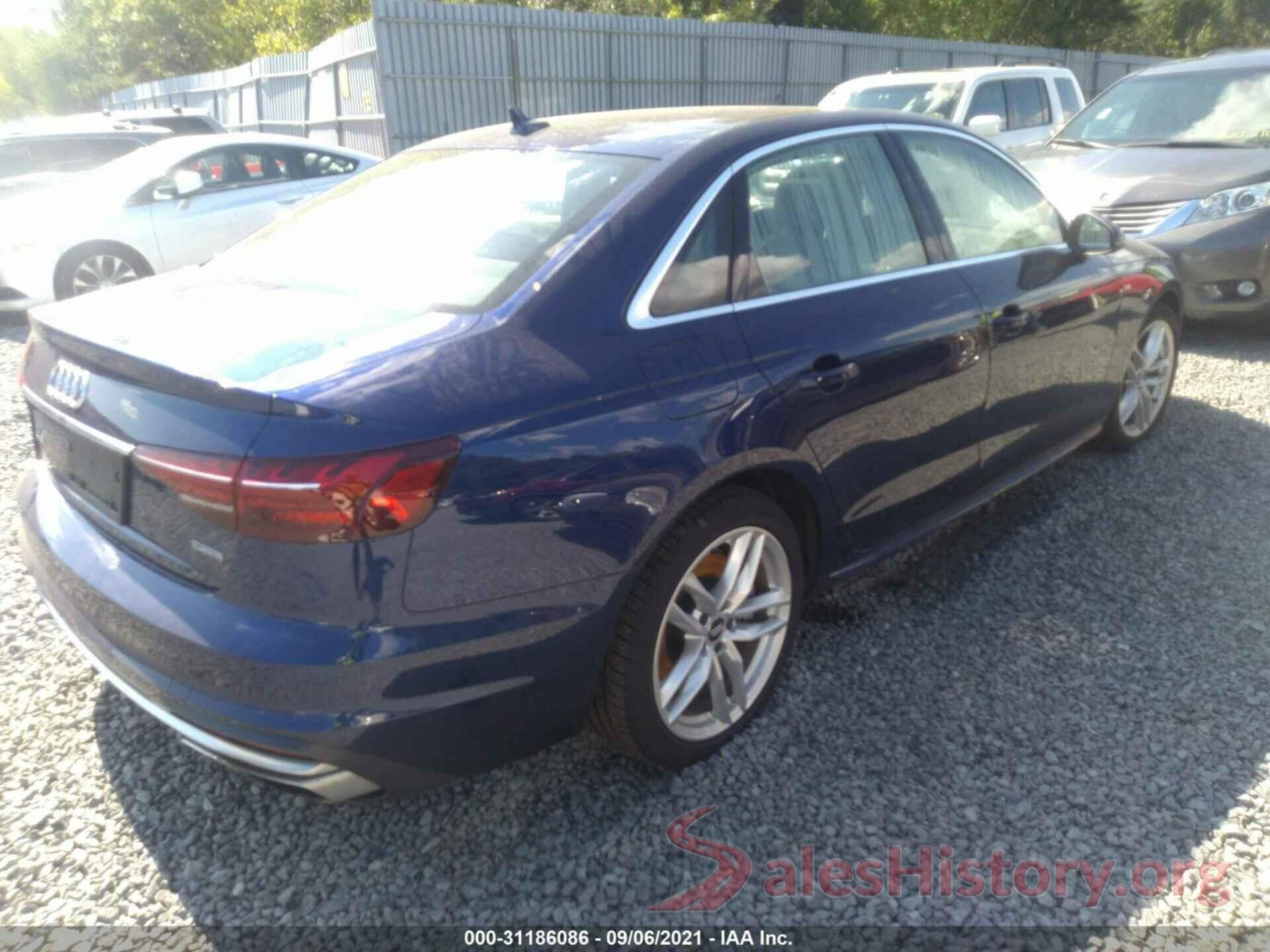 WAUDNAF45LN008487 2020 AUDI A4