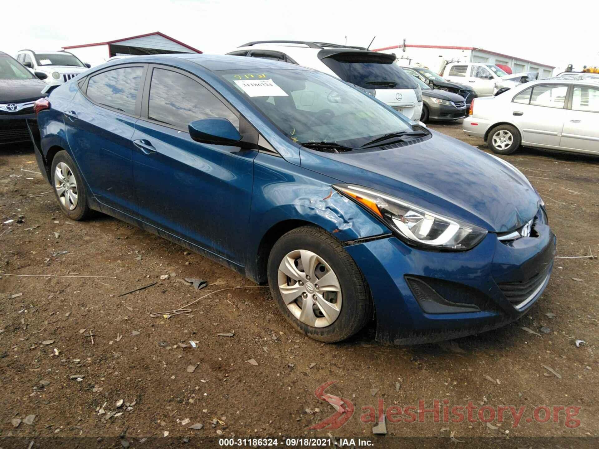 KMHDH4AEXGU543401 2016 HYUNDAI ELANTRA