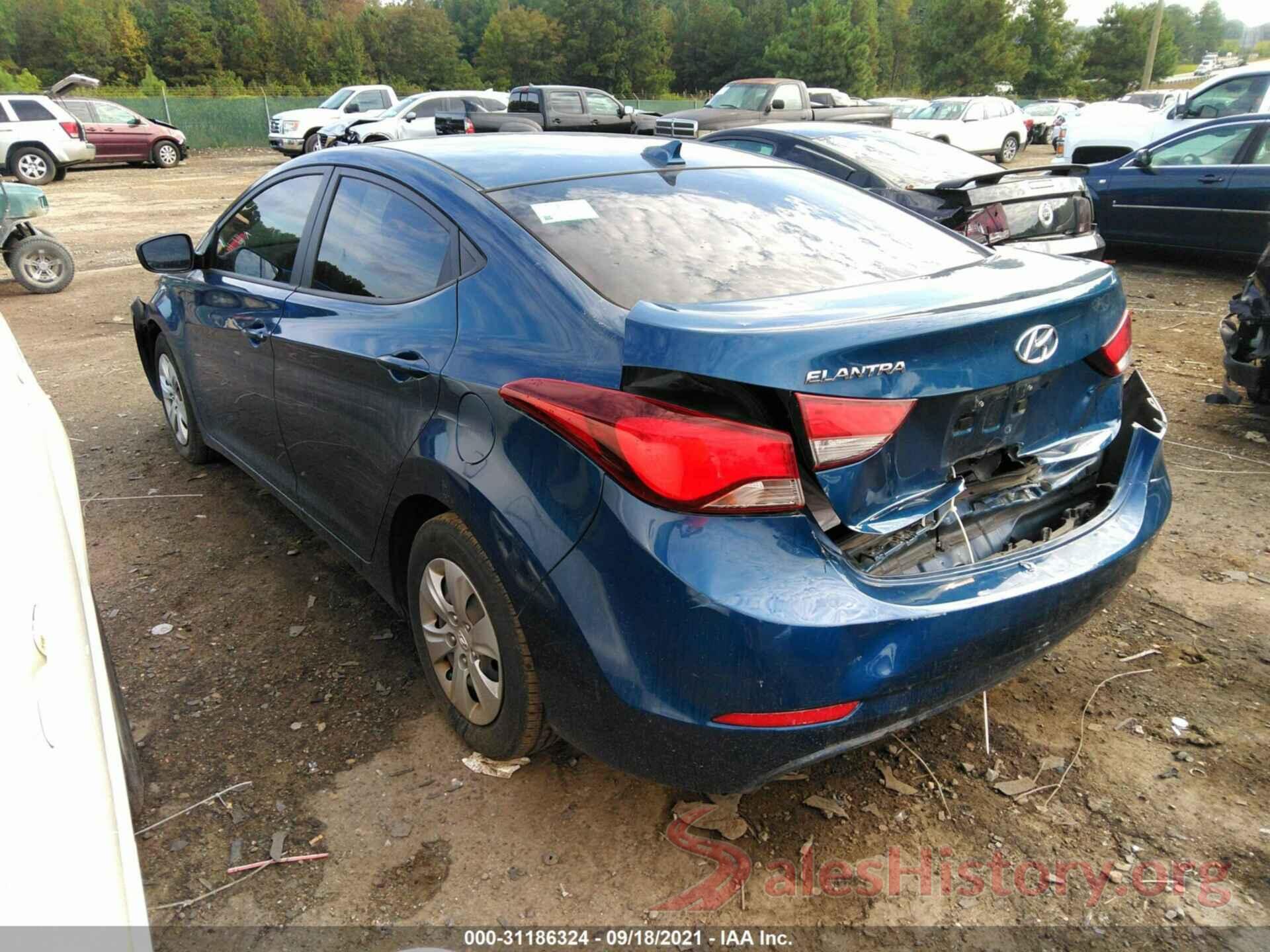 KMHDH4AEXGU543401 2016 HYUNDAI ELANTRA