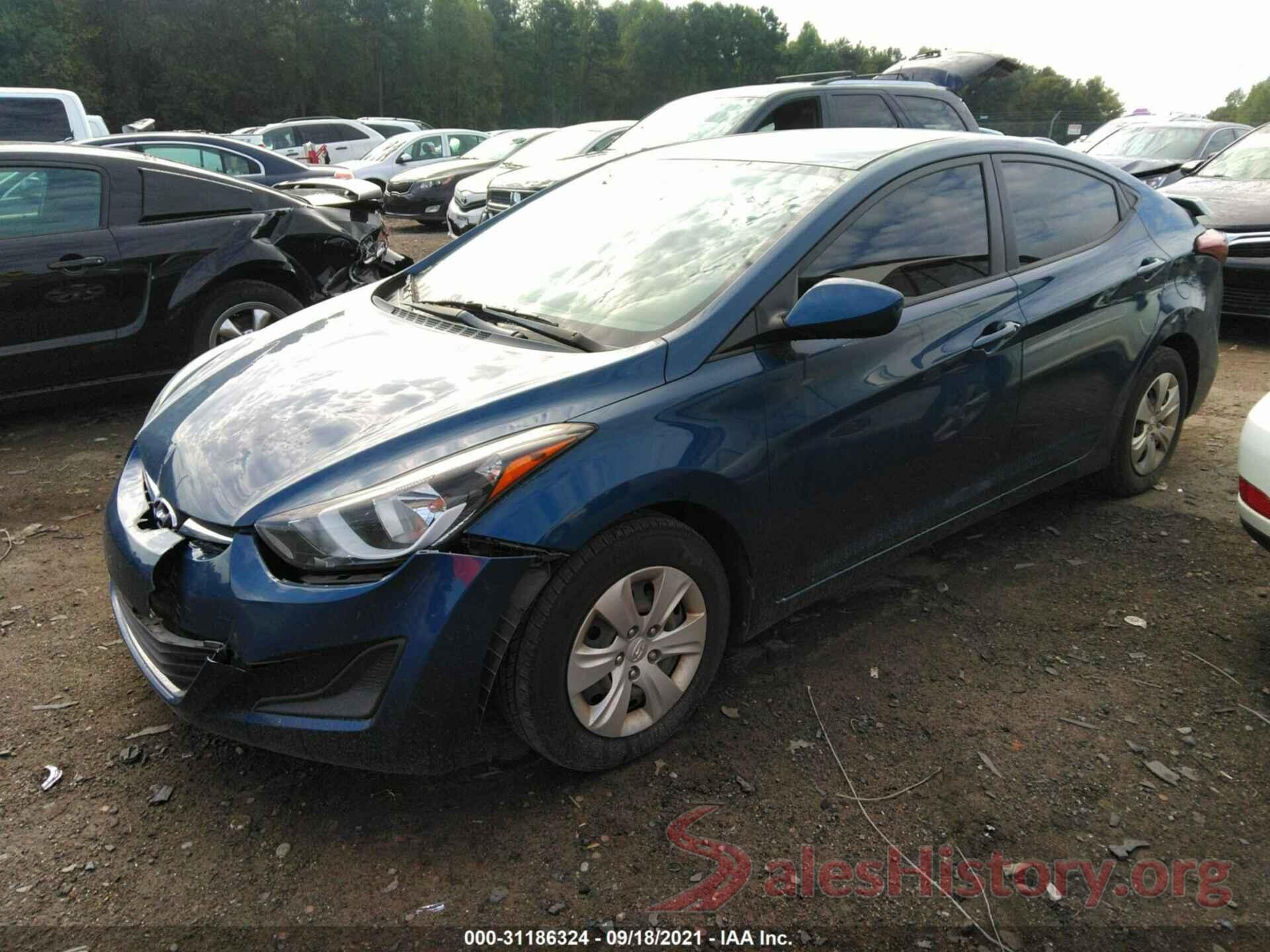 KMHDH4AEXGU543401 2016 HYUNDAI ELANTRA