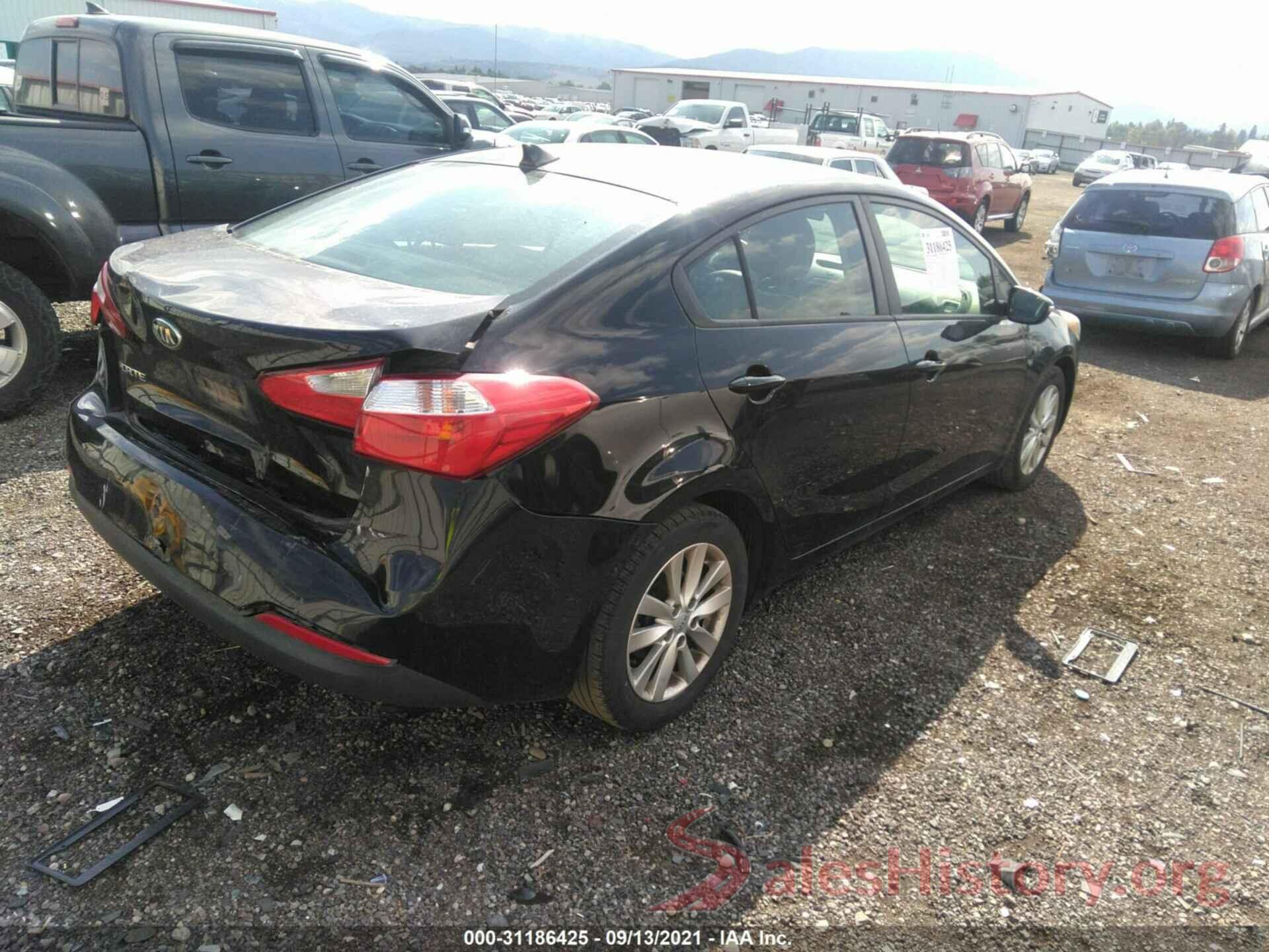 KNAFX4A65G5455680 2016 KIA FORTE