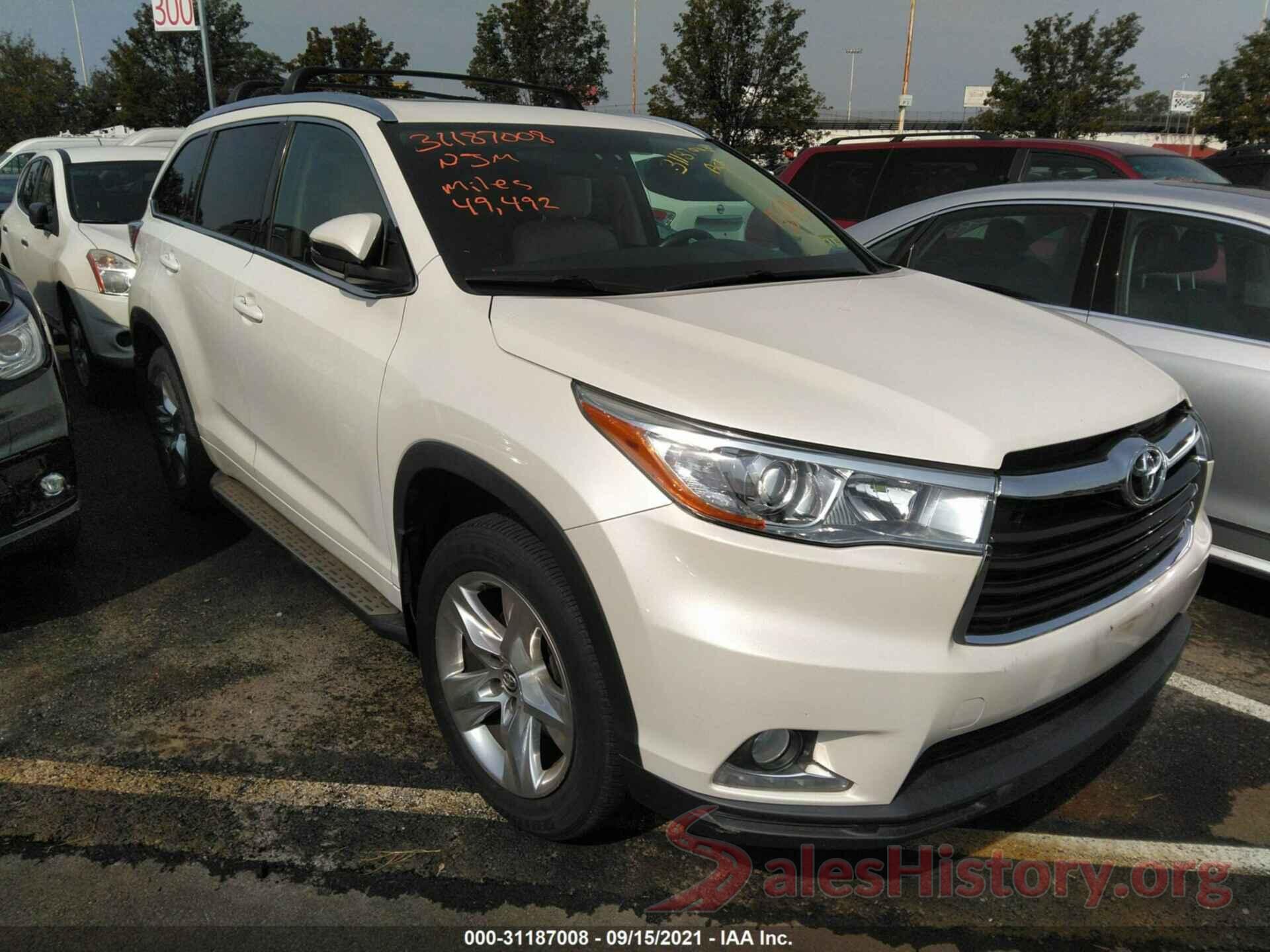 5TDDKRFH6GS314160 2016 TOYOTA HIGHLANDER