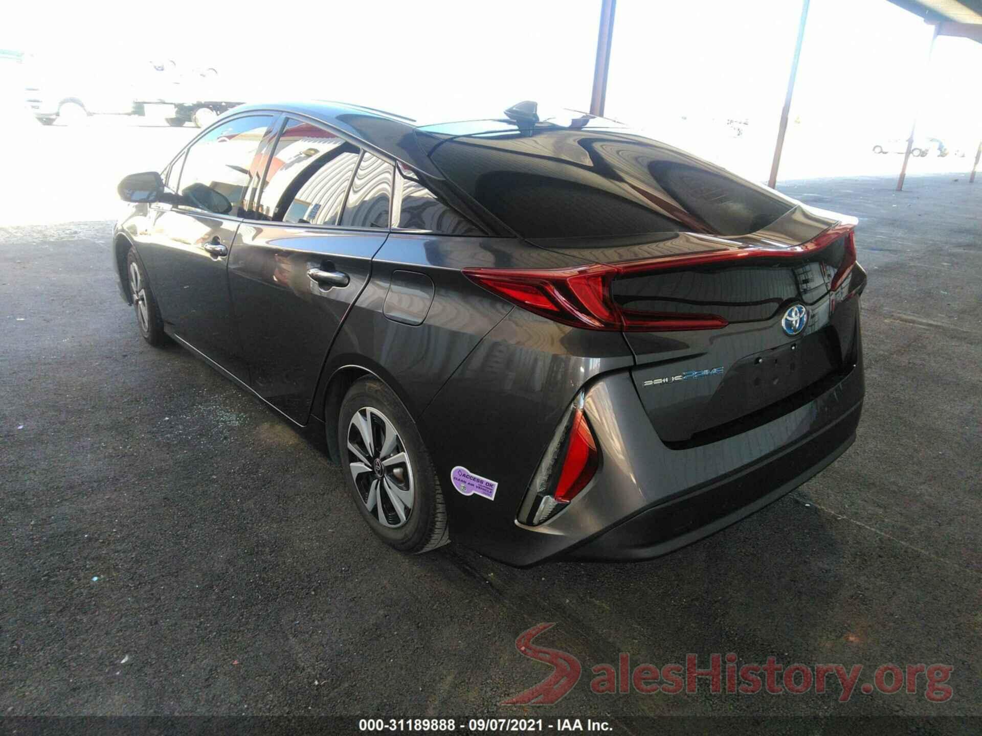 JTDKARFP6K3105657 2019 TOYOTA PRIUS PRIME