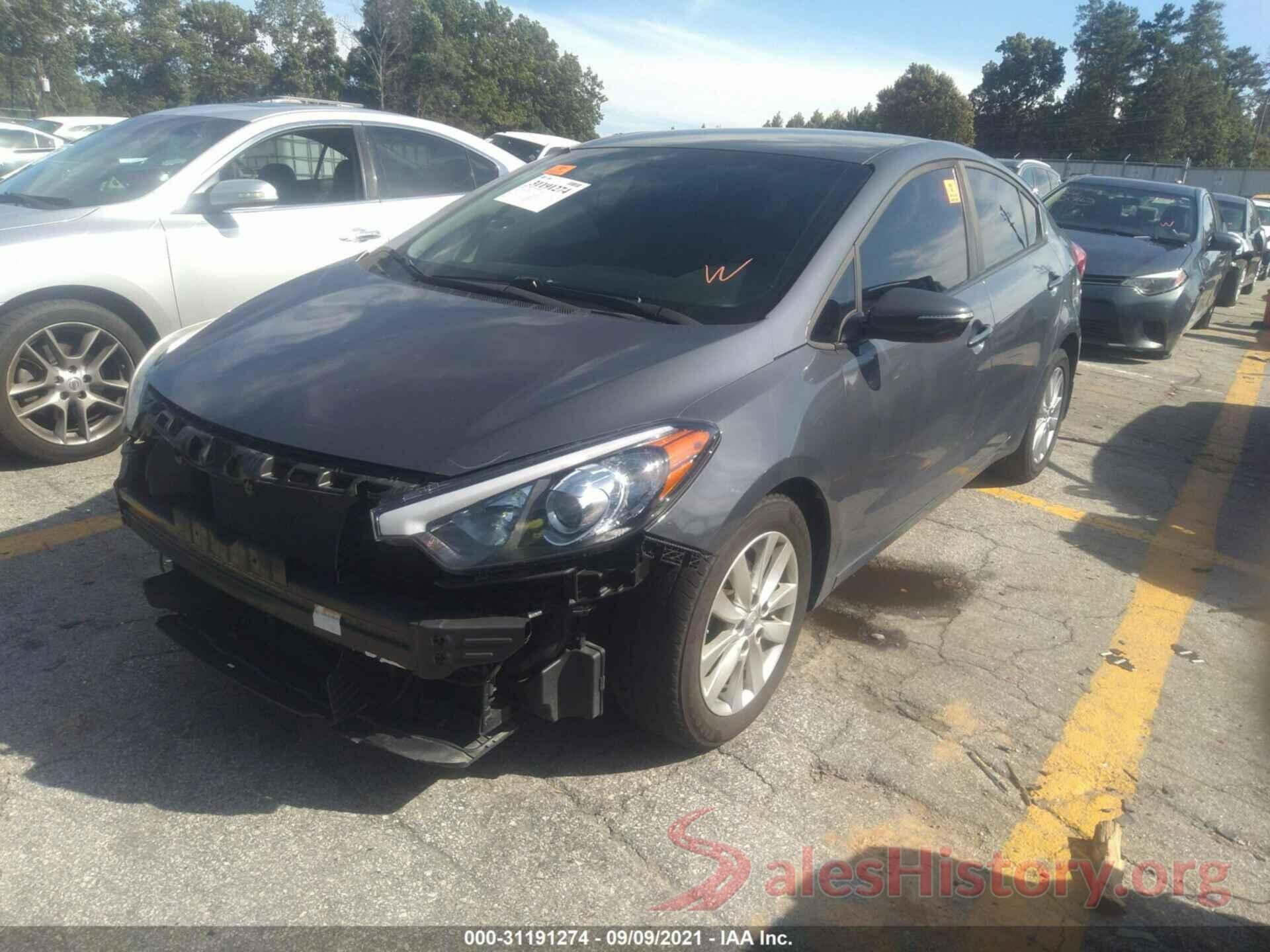 KNAFX4A63G5589958 2016 KIA FORTE